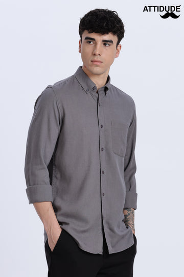 Solid Linen Button Down Full Sleeve Shirt (Article B0166)