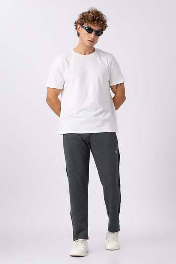 Grey Gymvampyr Track Pants with Side Stripe (Article 27433)