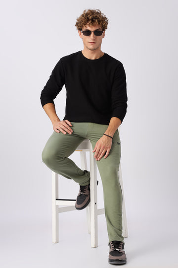 Green Gymvampyr Track Pants with Side Stripe (Article 27433)