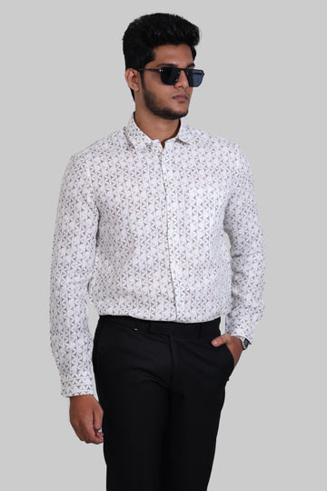 Off-White Mocklino Printed Full Sleeve Shirt