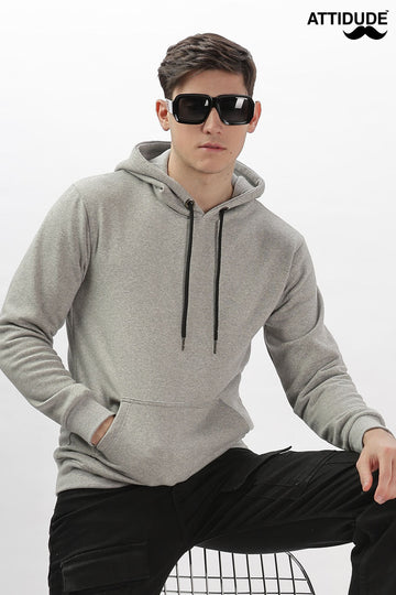 Classic Light Grey Pullover Hoodie