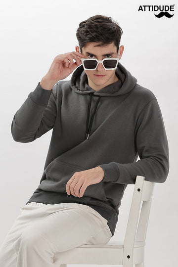 Charcoal Grey Pullover Hoodie (Article 26073)