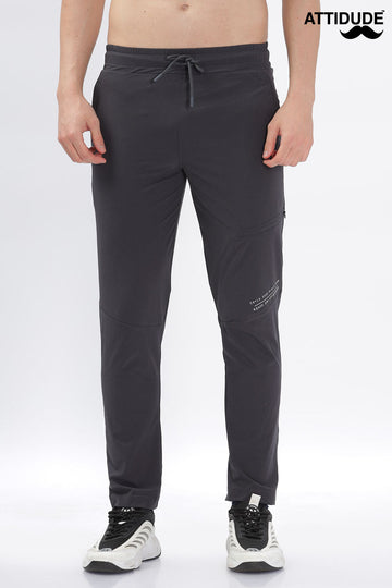 Charcoal Grey Jogger Pants with Adjustable Drawstring