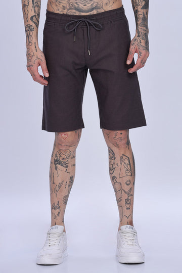Reddish Magenta Relaxed Fit Drawstring Shorts