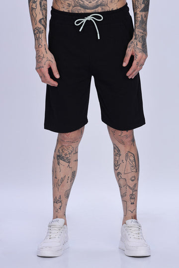 Black Relaxed Fit Casual Shorts