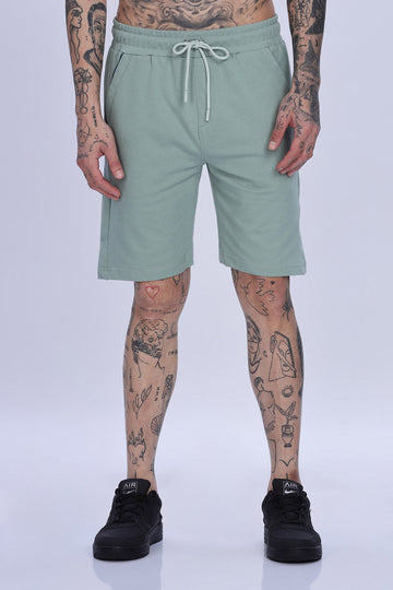 Mint Green Relaxed Fit Drawstring Shorts