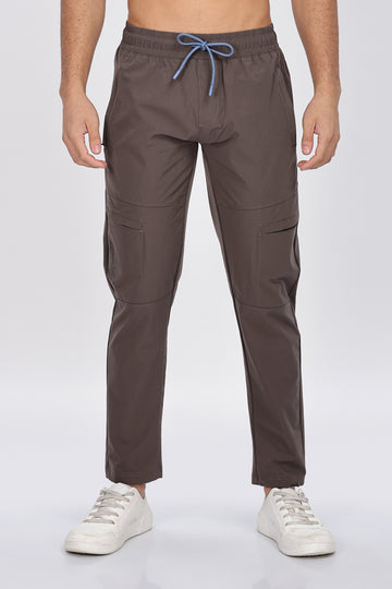 Brown Stylish Cargo Trackpant with Durable Fabric
