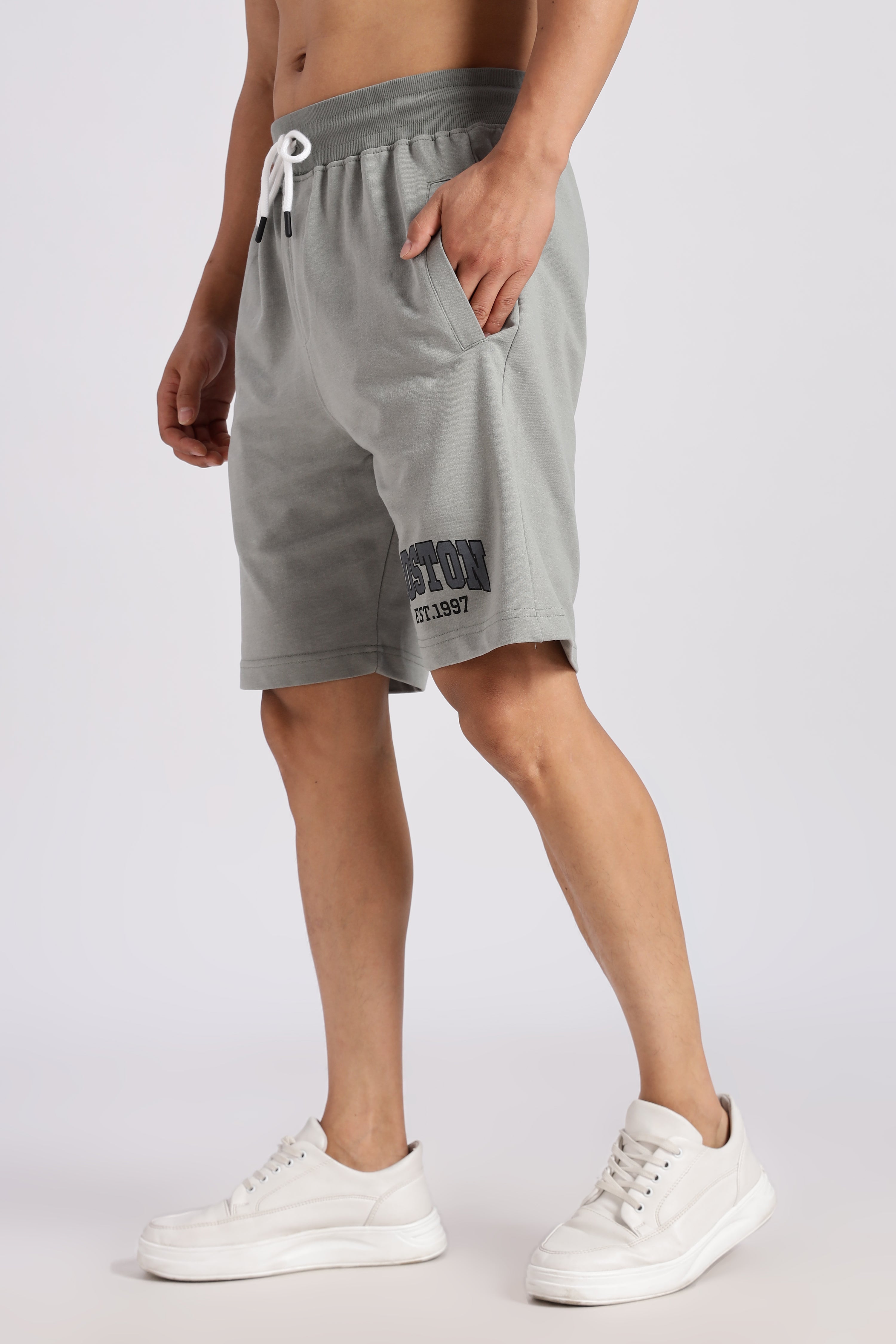 Green Boston Loop Knitted Shorts