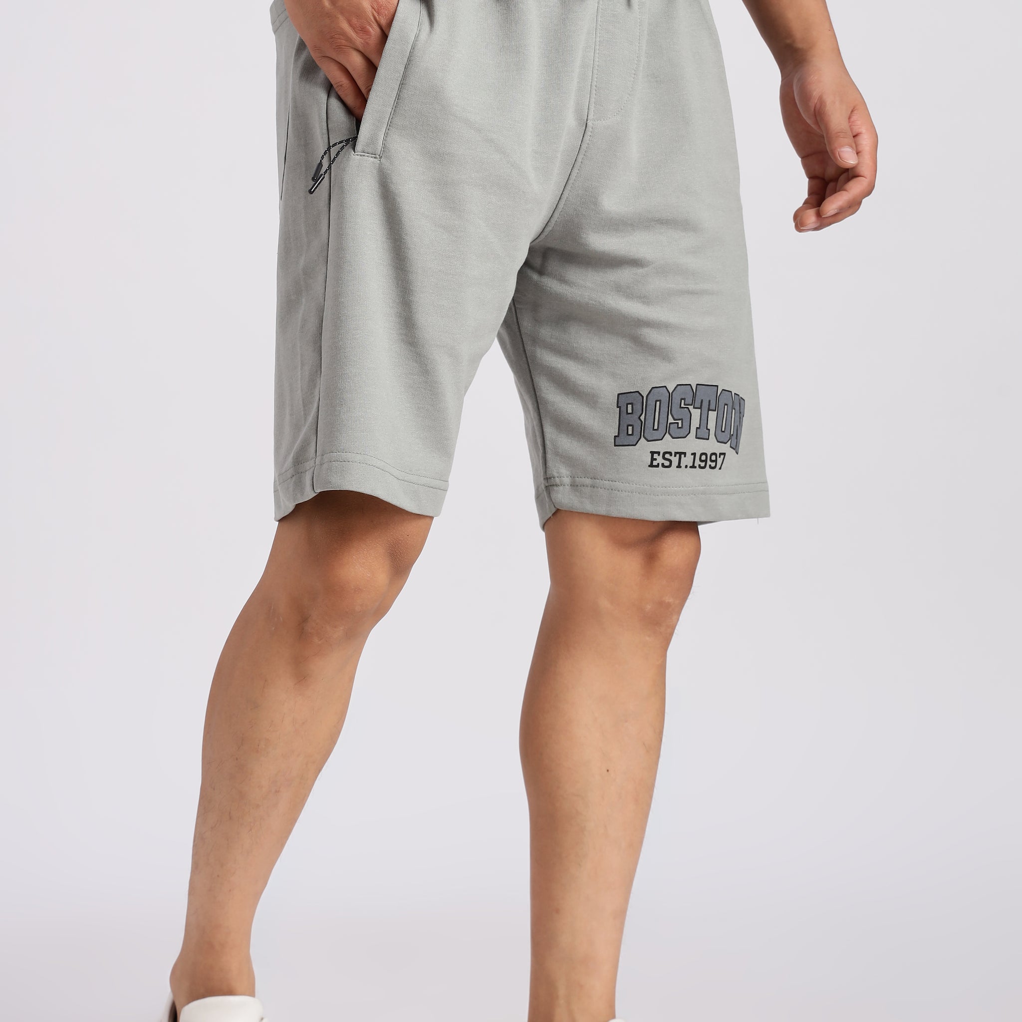 Green Boston Loop Knit shorts (Article B0040)