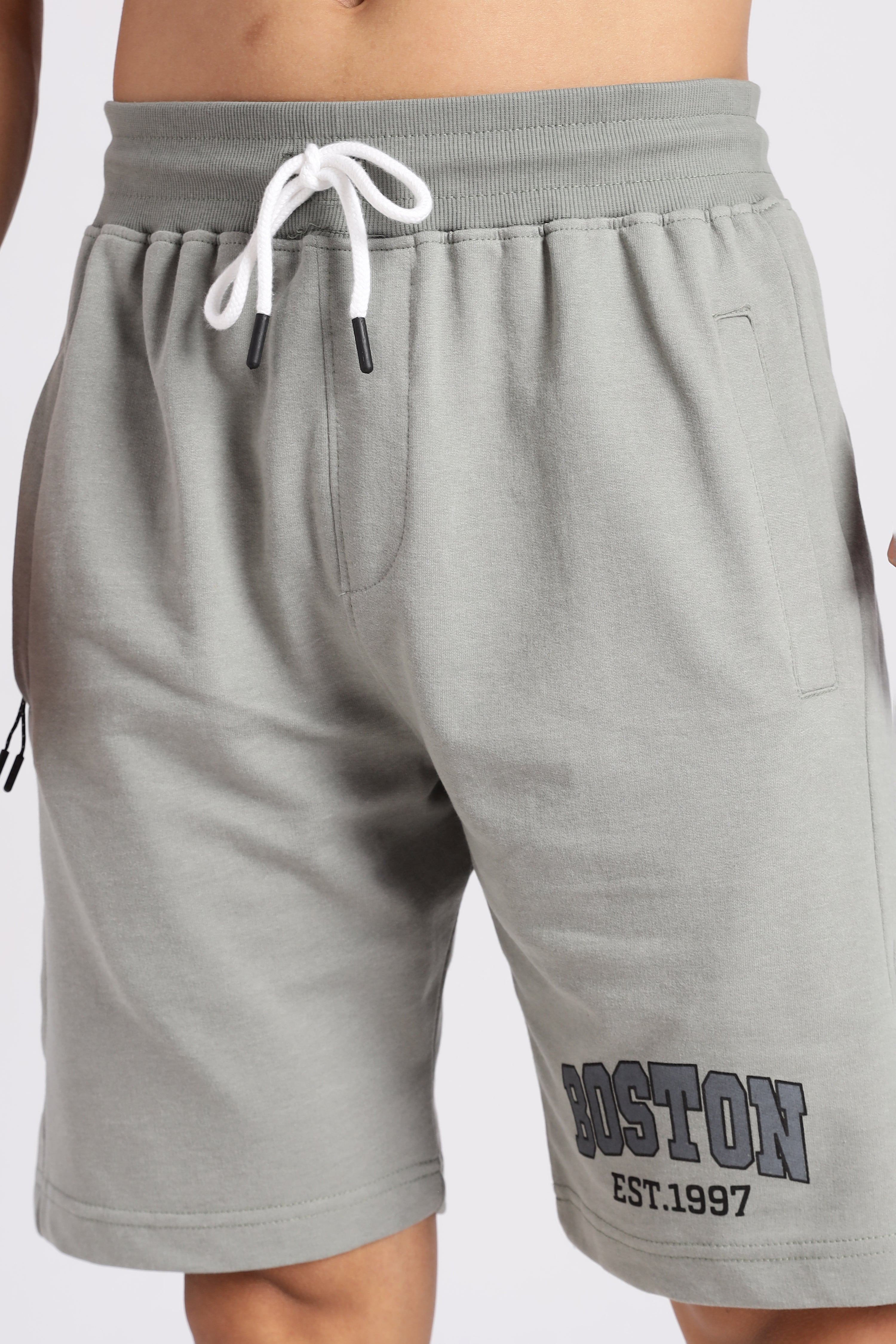 Green Boston Loop Knitted Shorts