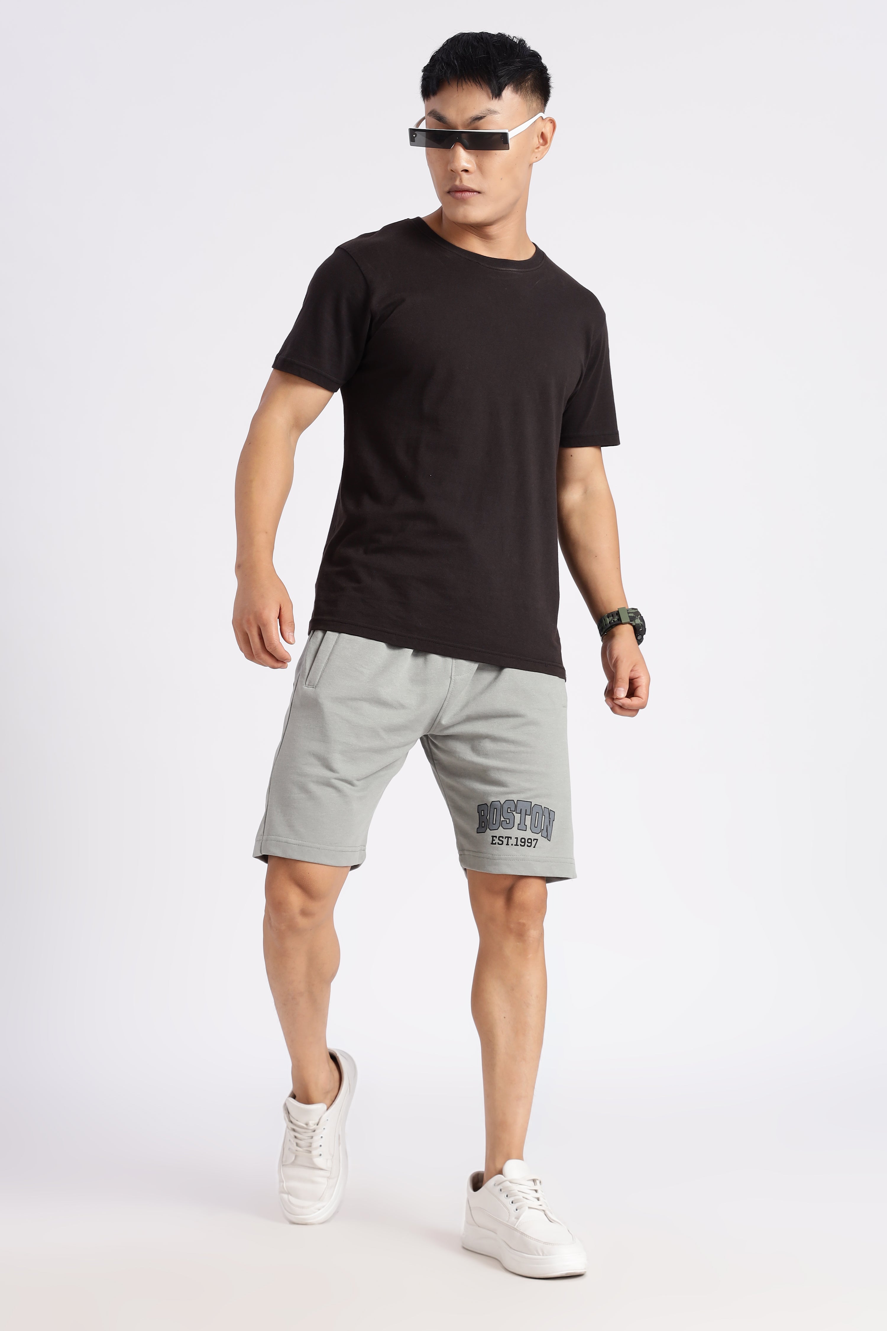 Green Boston Loop Knitted Shorts