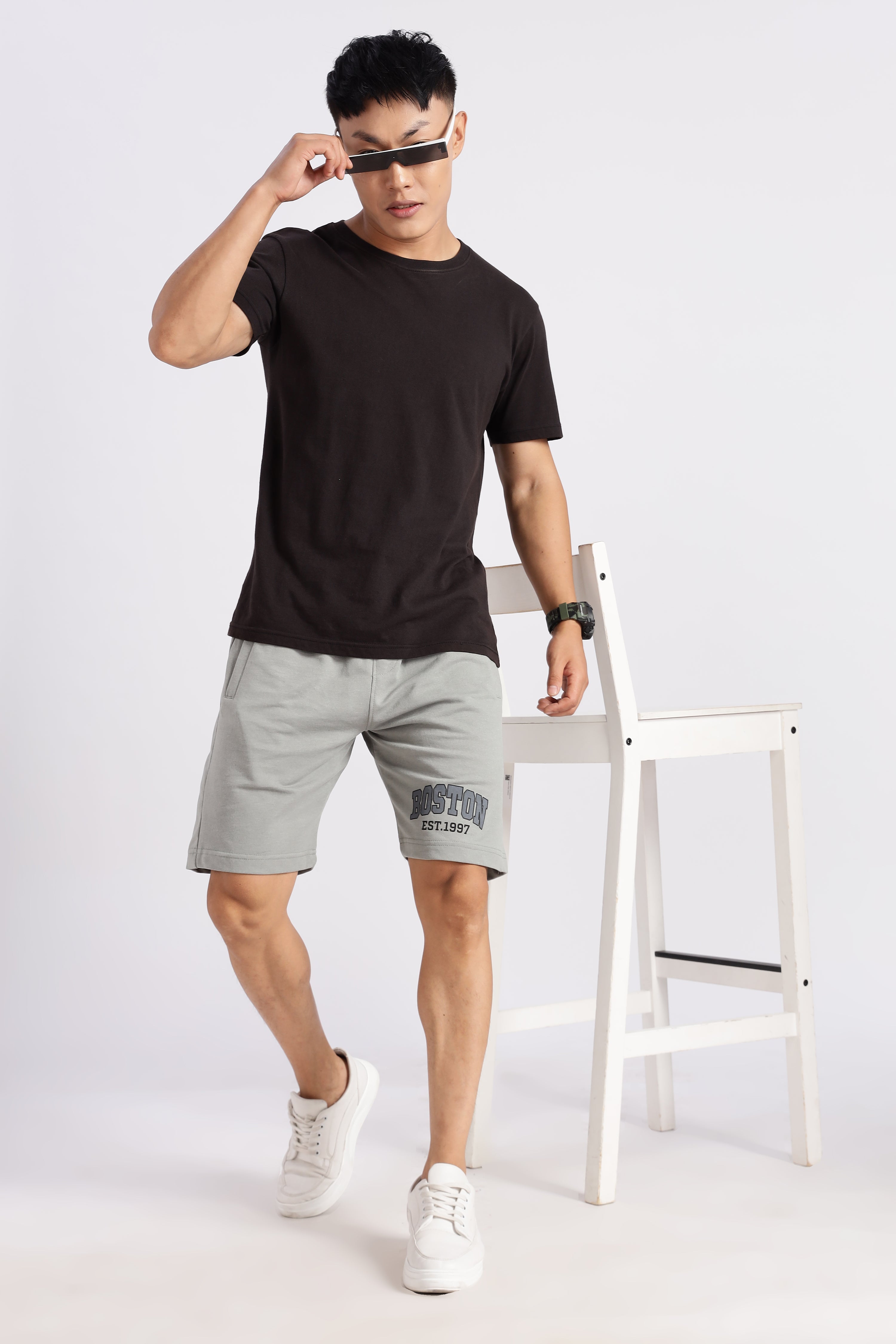 Green Boston Loop Knitted Shorts