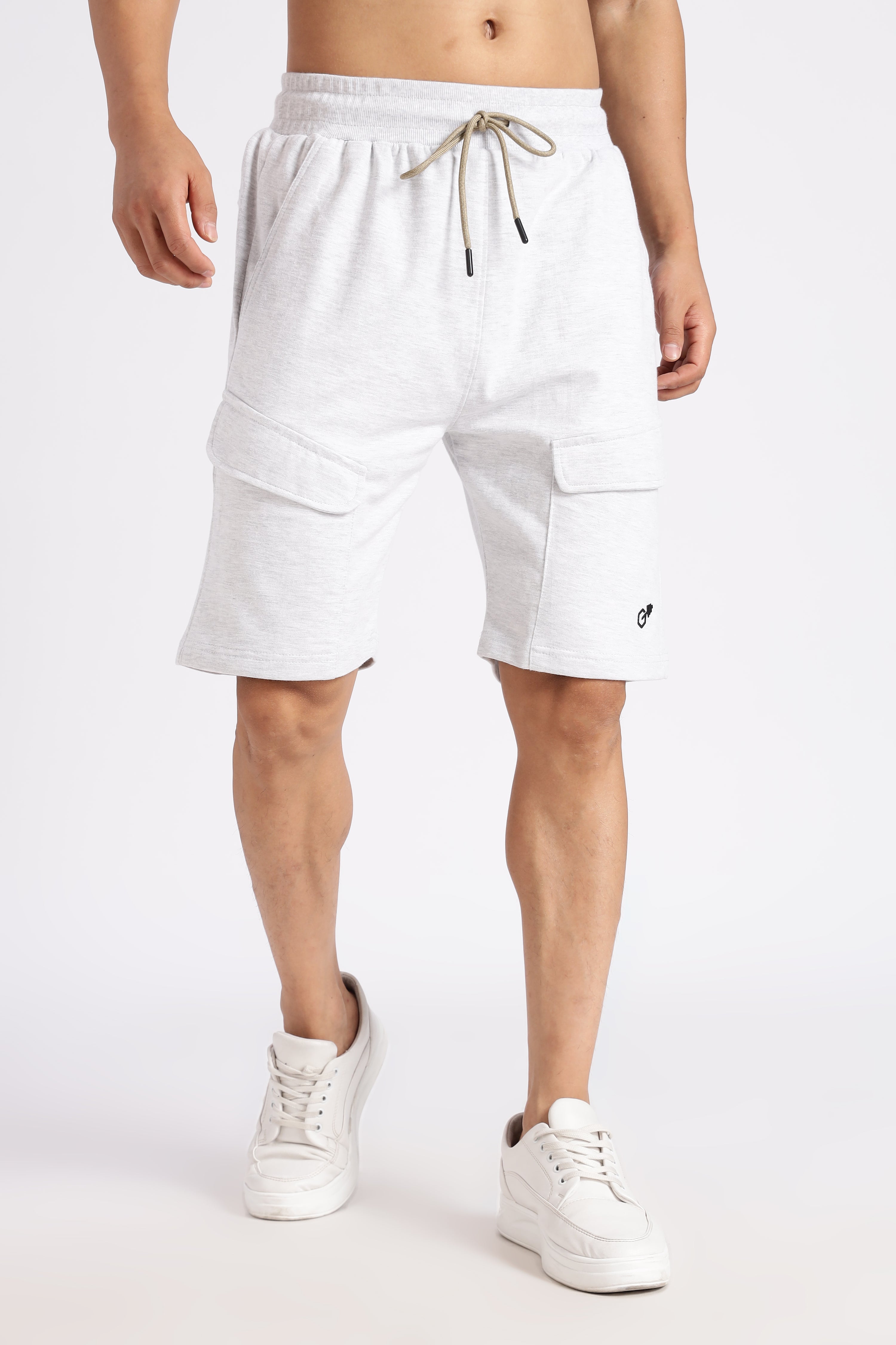 Off White Flap Pocket Loop Knitted Shorts