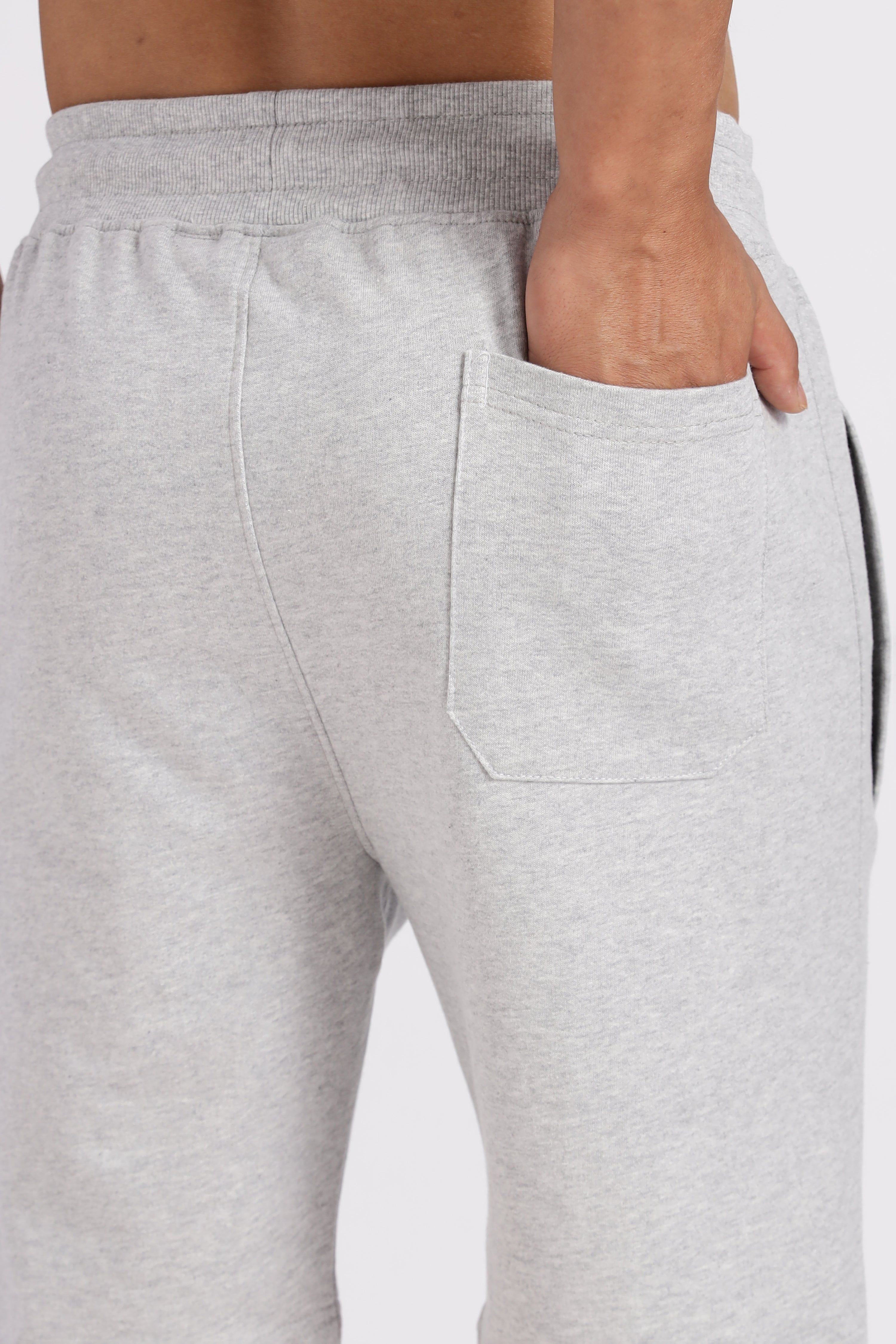 Light Grey Boston Loop Knitted Shorts