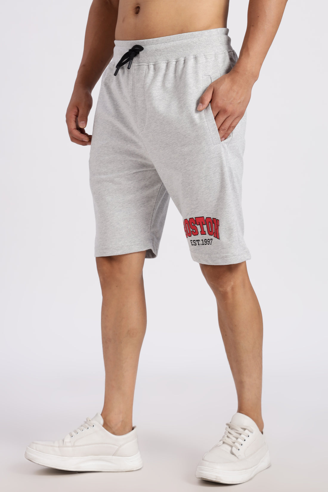 Light Grey Boston Loop Knit shorts (Article B0040)