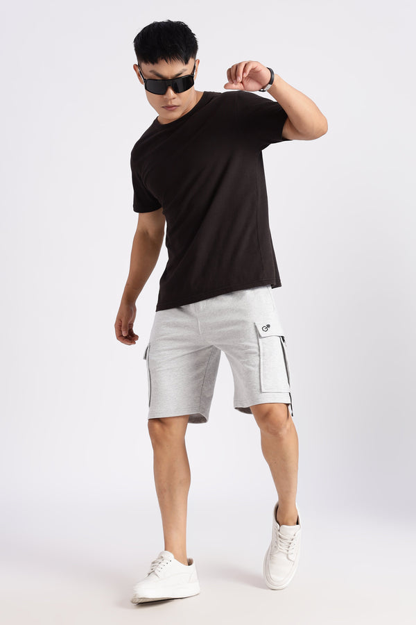 Off White Loop Knitted Cargo Shorts