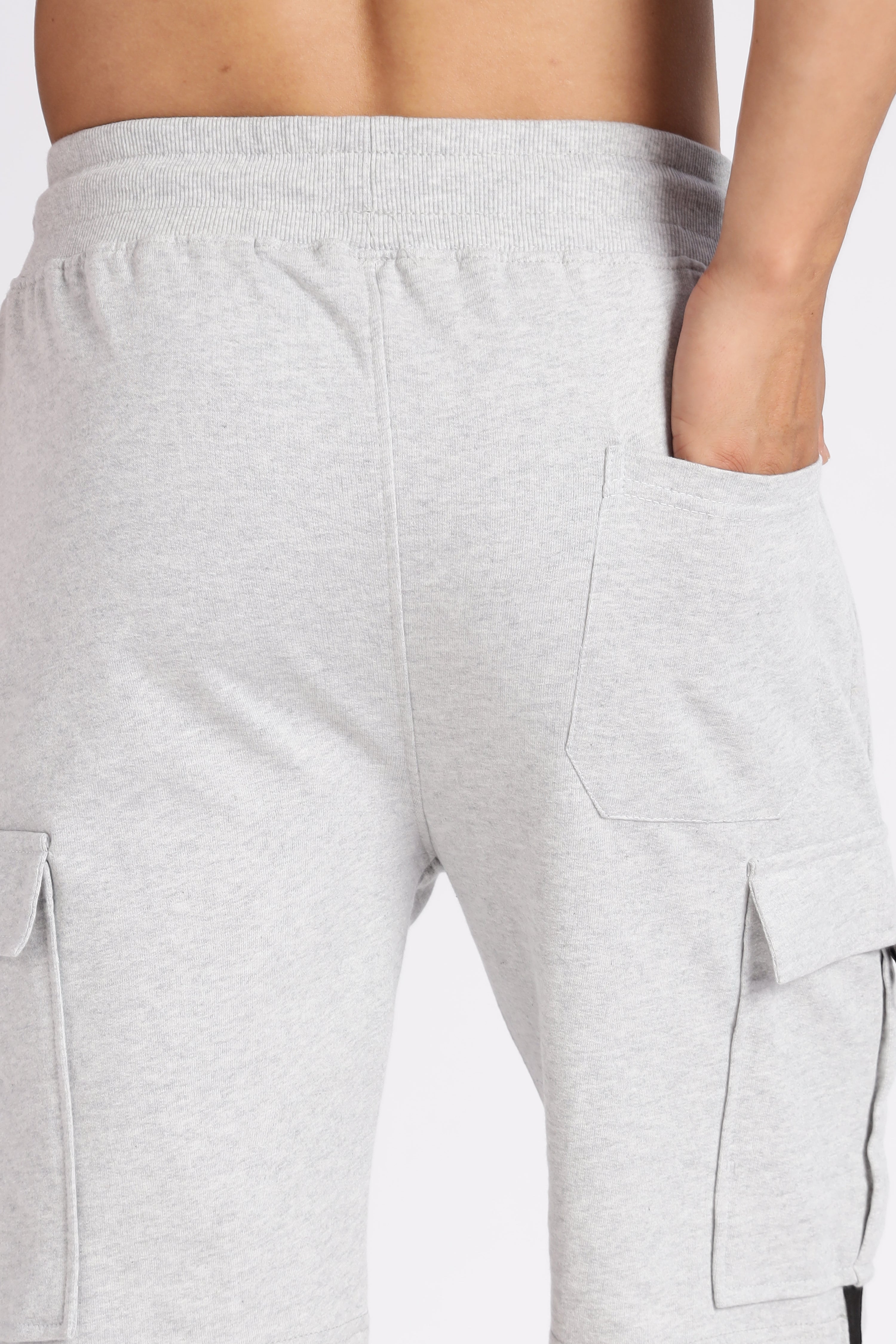 Off White Loop Knitted Cargo Shorts