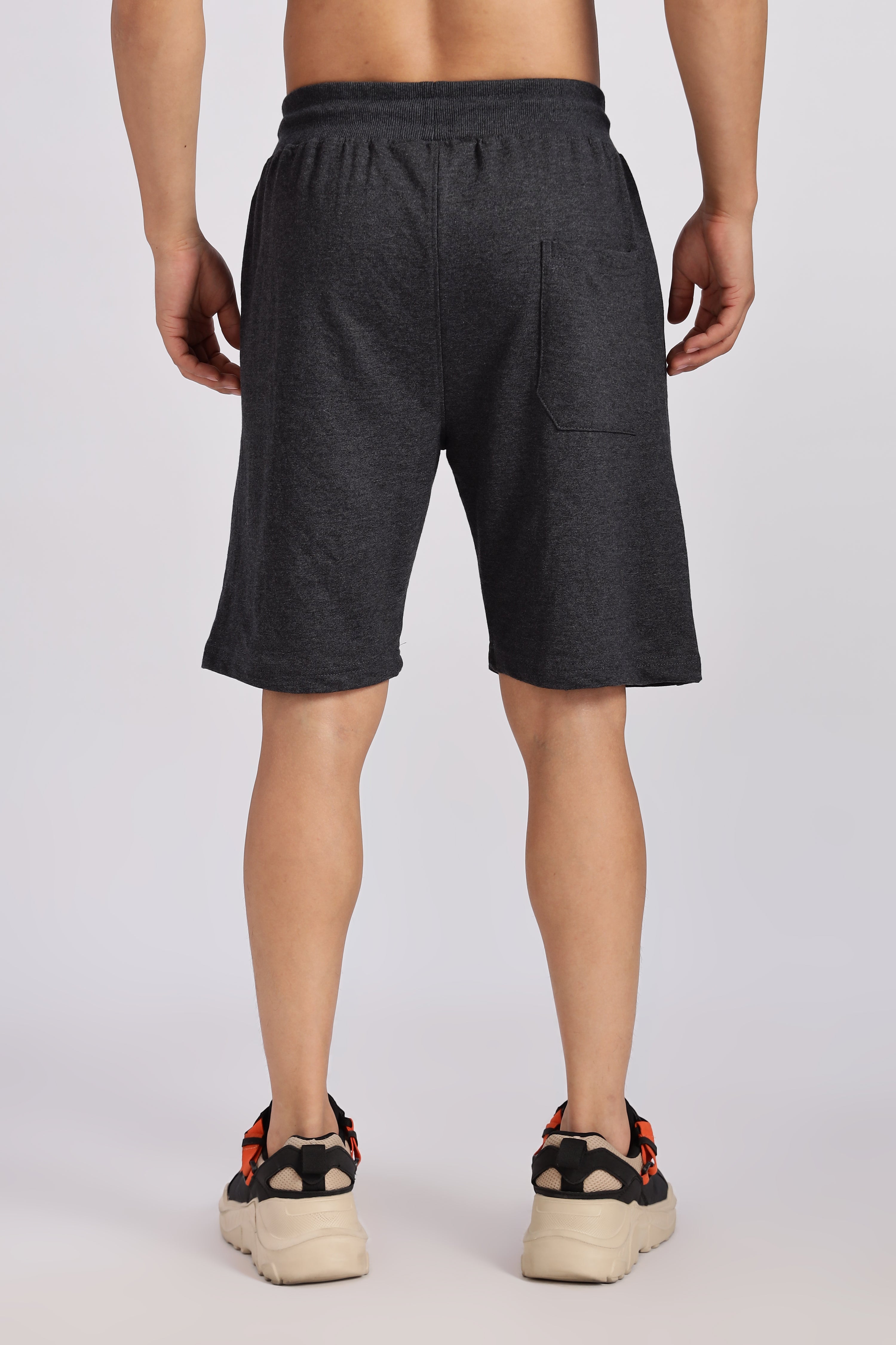 Dark Grey Boston Loop Knitted Shorts