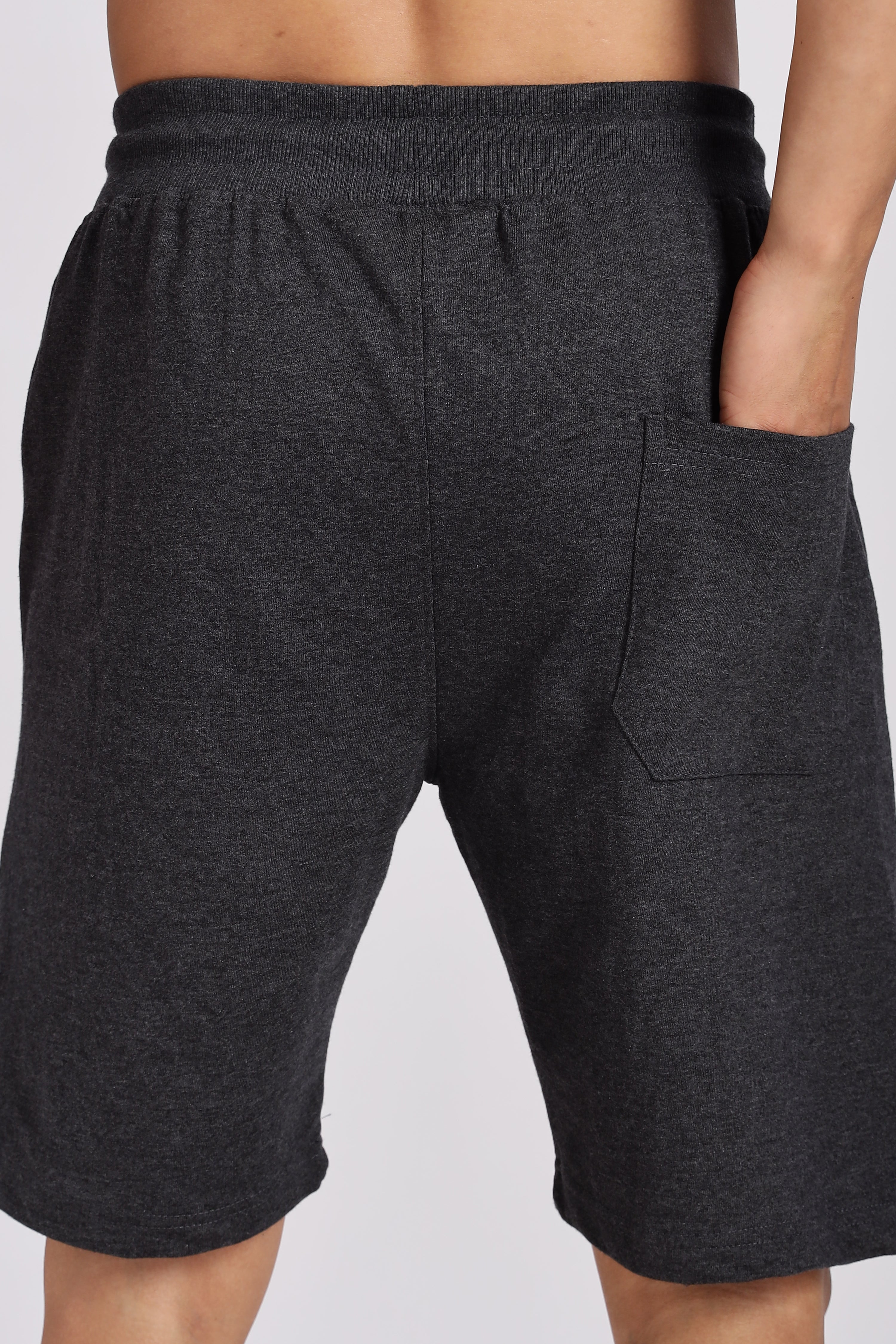 Dark Grey Boston Loop Knitted Shorts