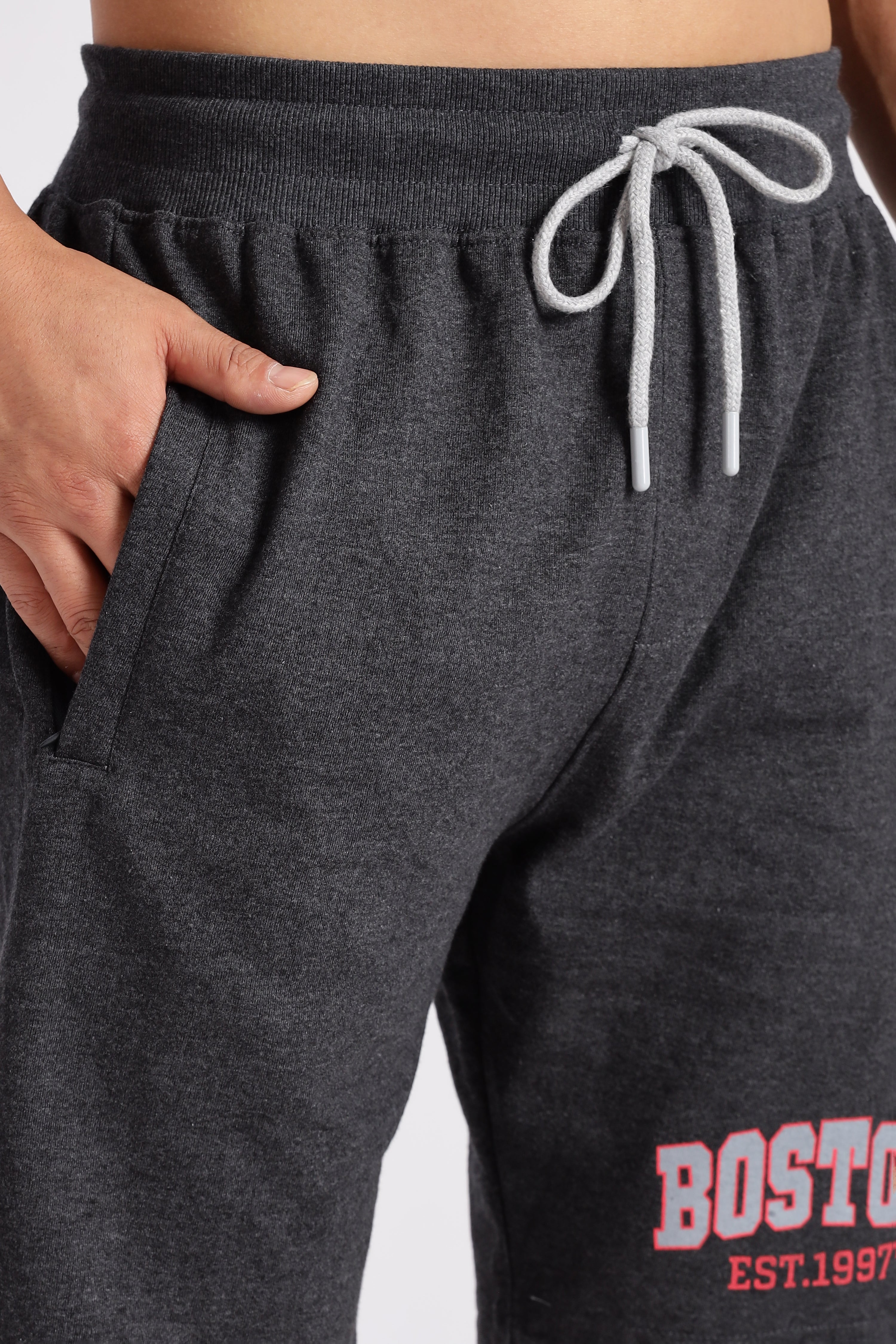 Dark Grey Boston Loop Knitted Shorts