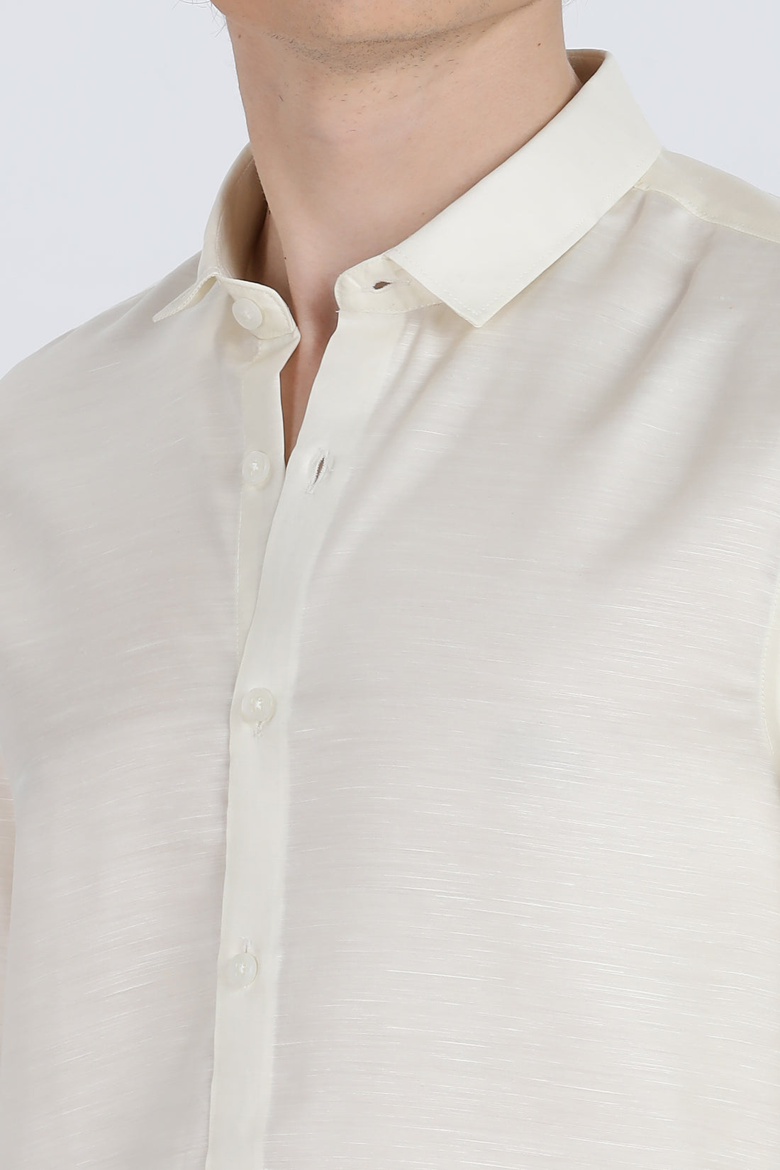 Yellow Silky Satin Full Sleeve Shirt (Article A27465)