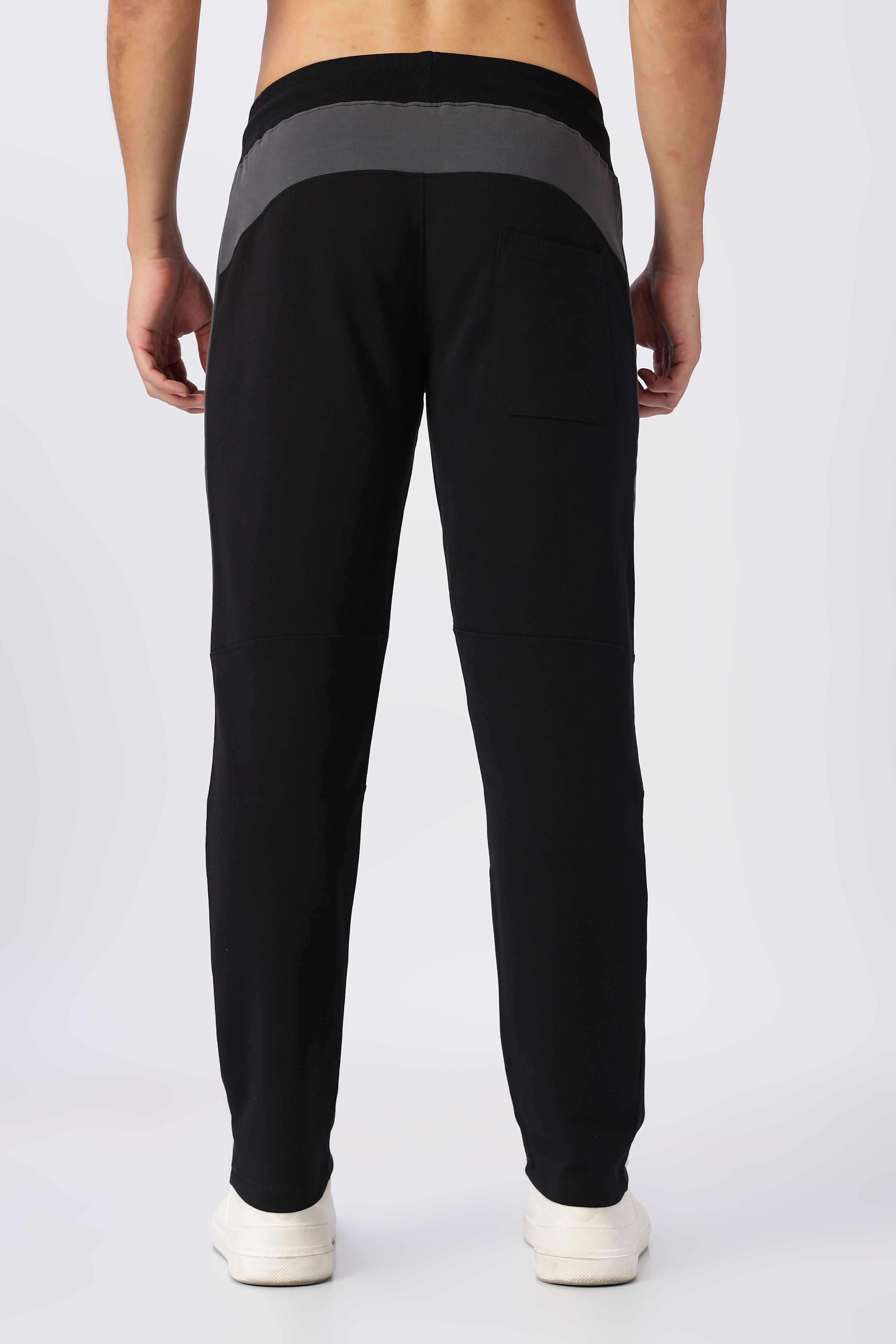 Navy Blue Mid Rise Gymvampyr Track Pants
