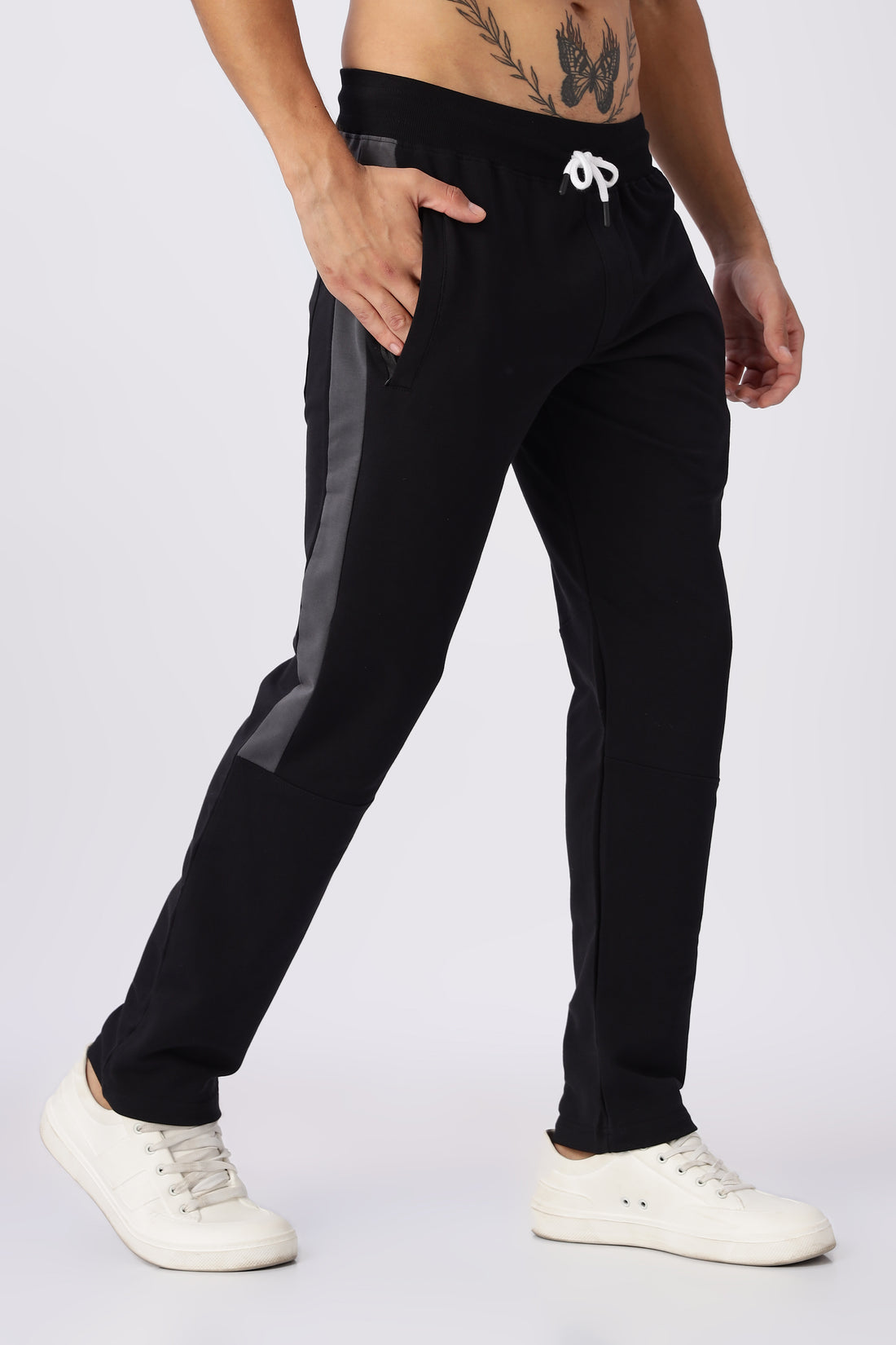 Navy Blue Mid Rise Gymvampyr Track pants (Article 27432)