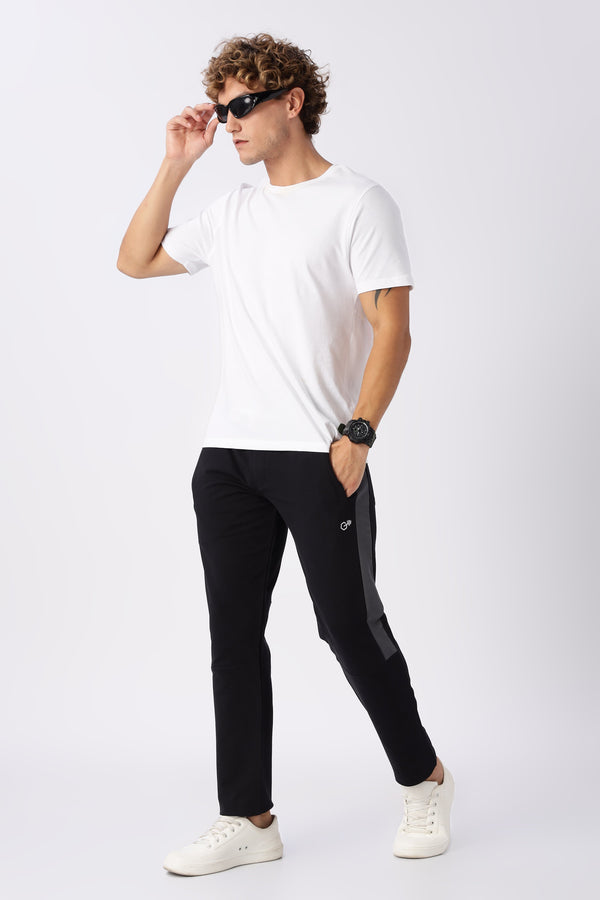 Navy Blue Mid Rise Gymvampyr Track Pants