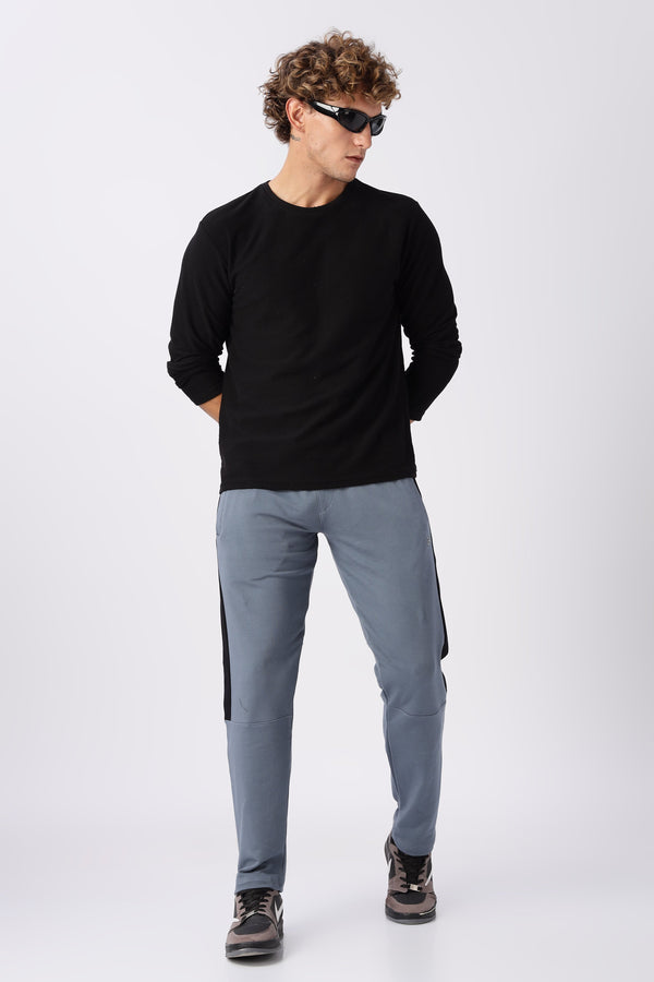 Blue Mid Rise Gymvampyr Track Pants