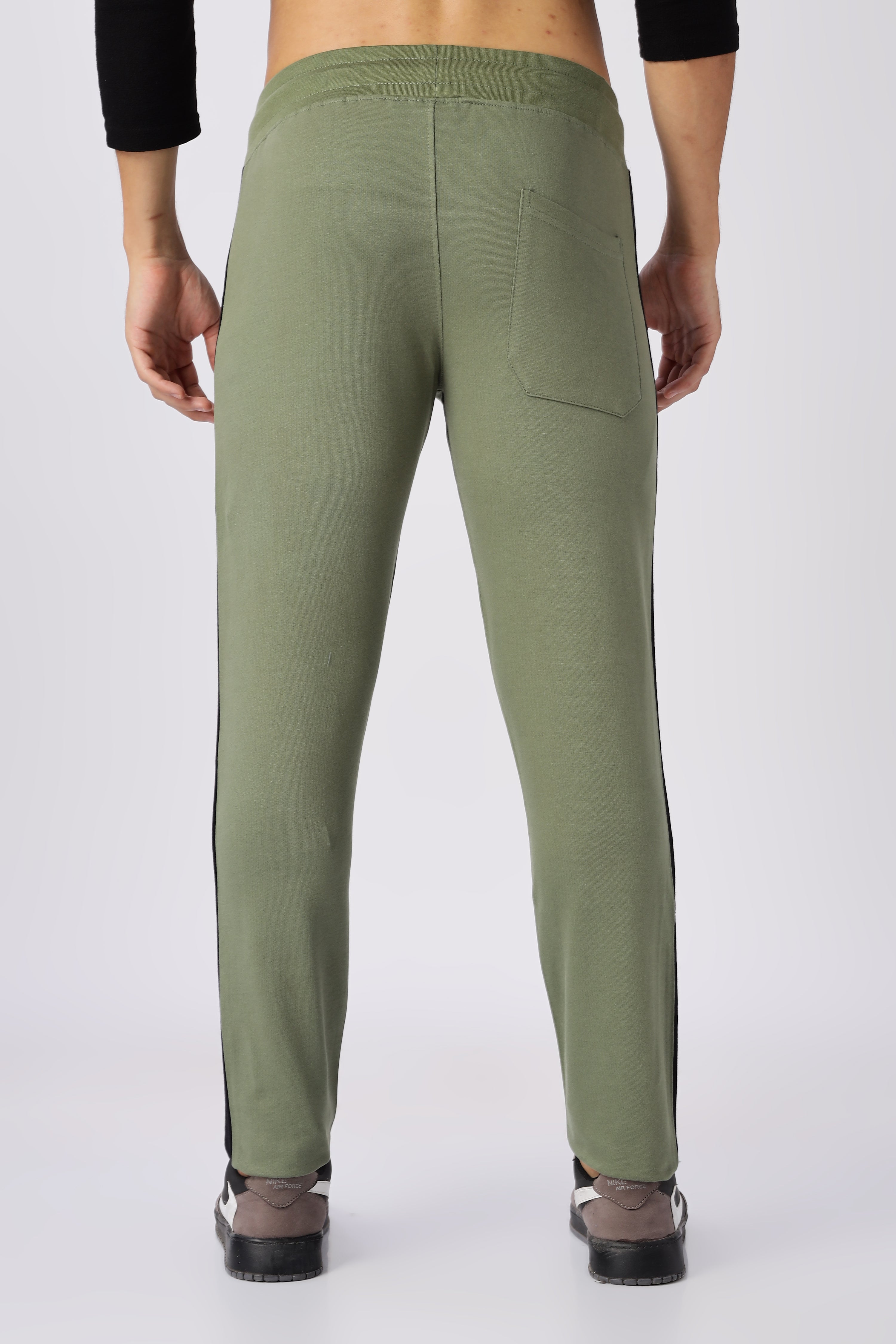 Green Gymvampyr Track Pants with Side Stripe