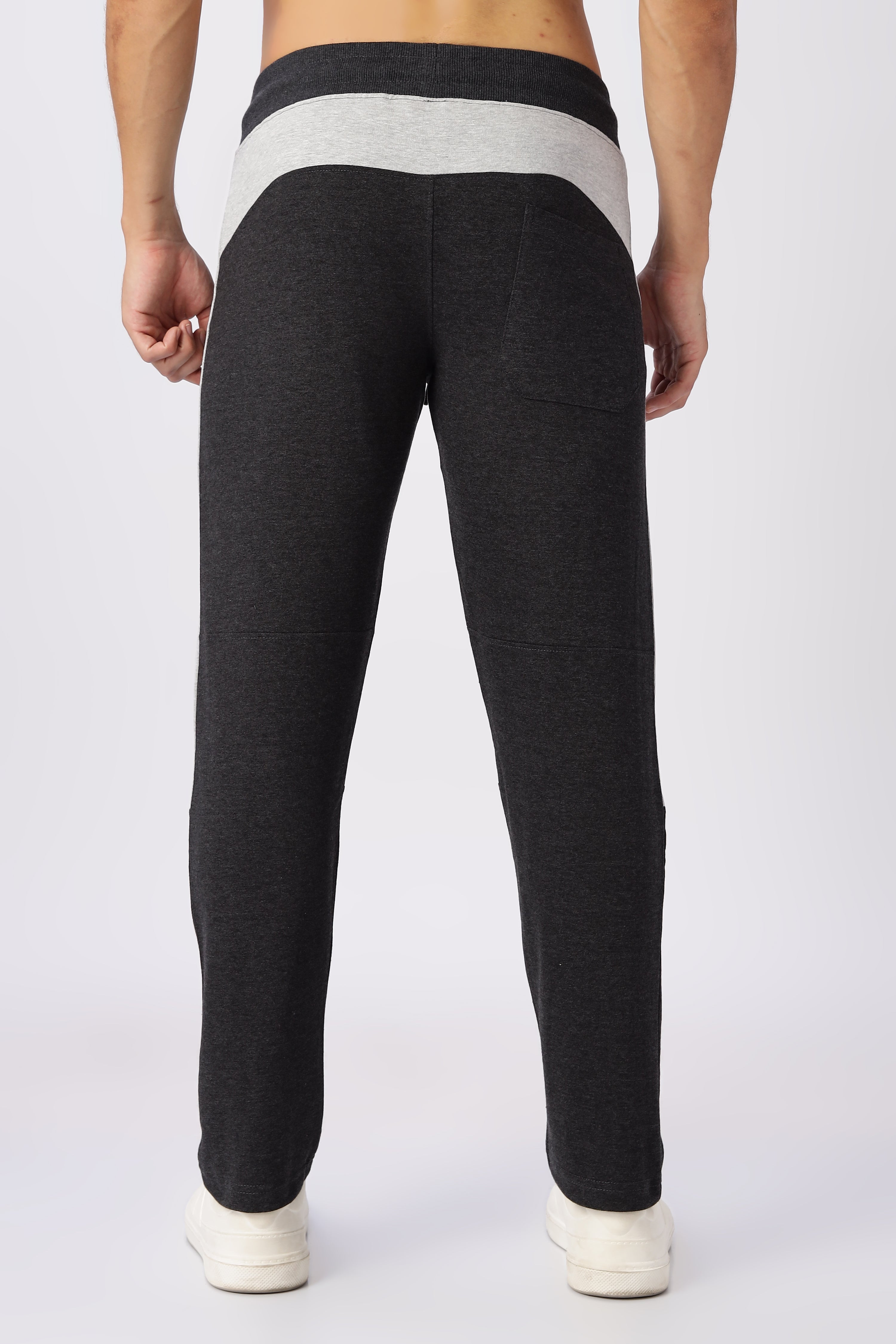 Dark Grey Mid Rise Gymvampyr Track Pants