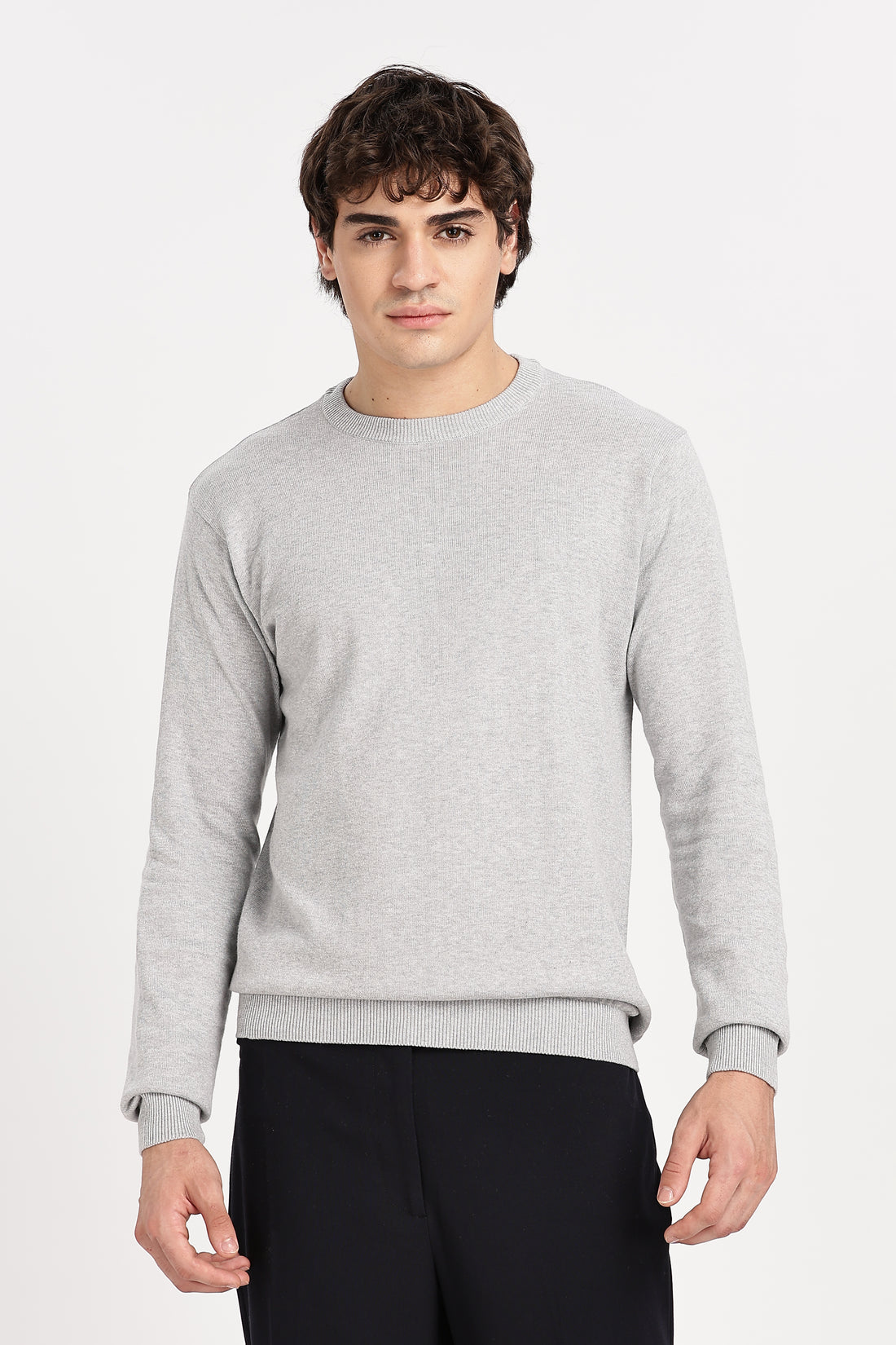The Essential Crewneck Jumper in Sandstone (Article - 27287)