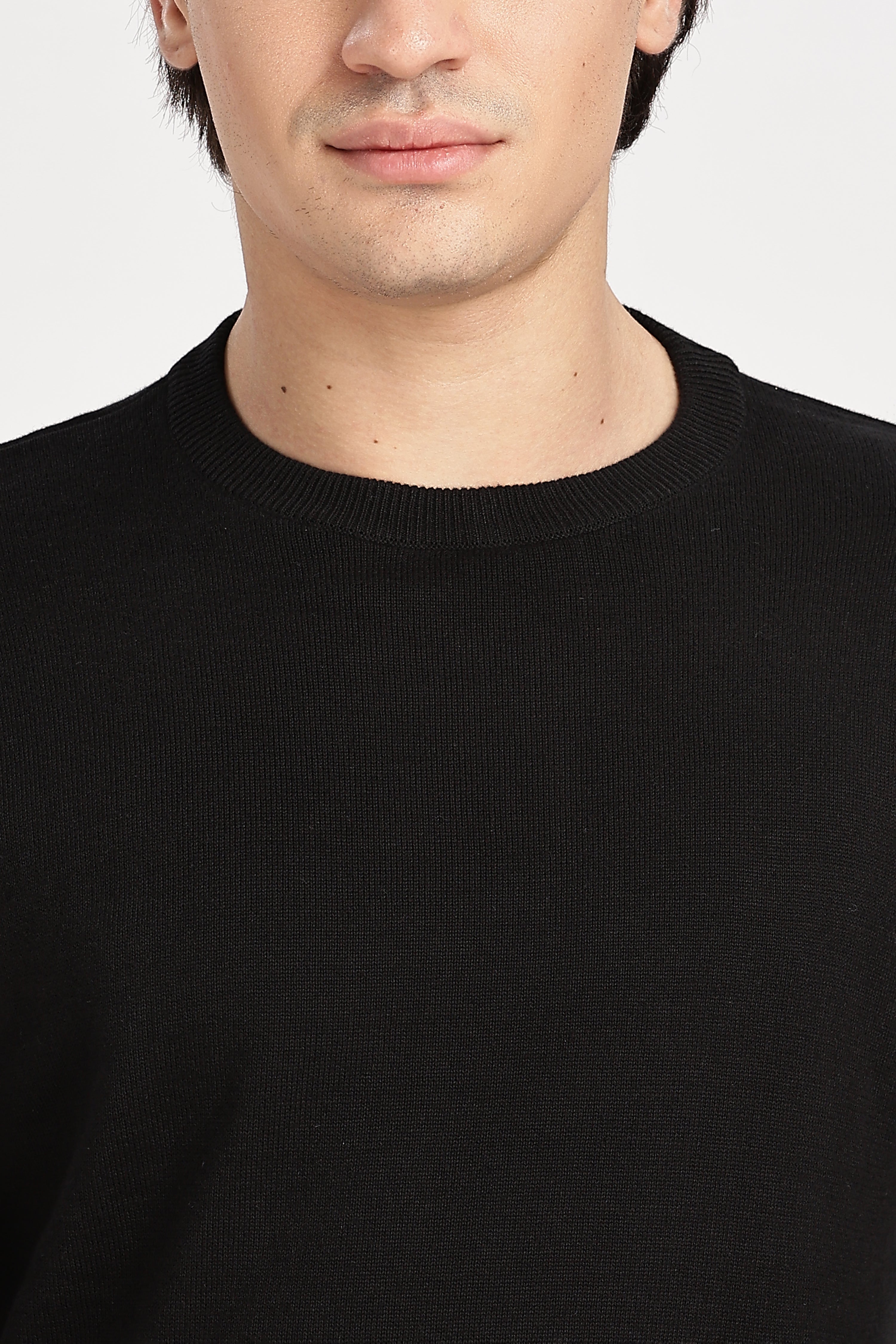 The Essential Crewneck Jumper in Black
