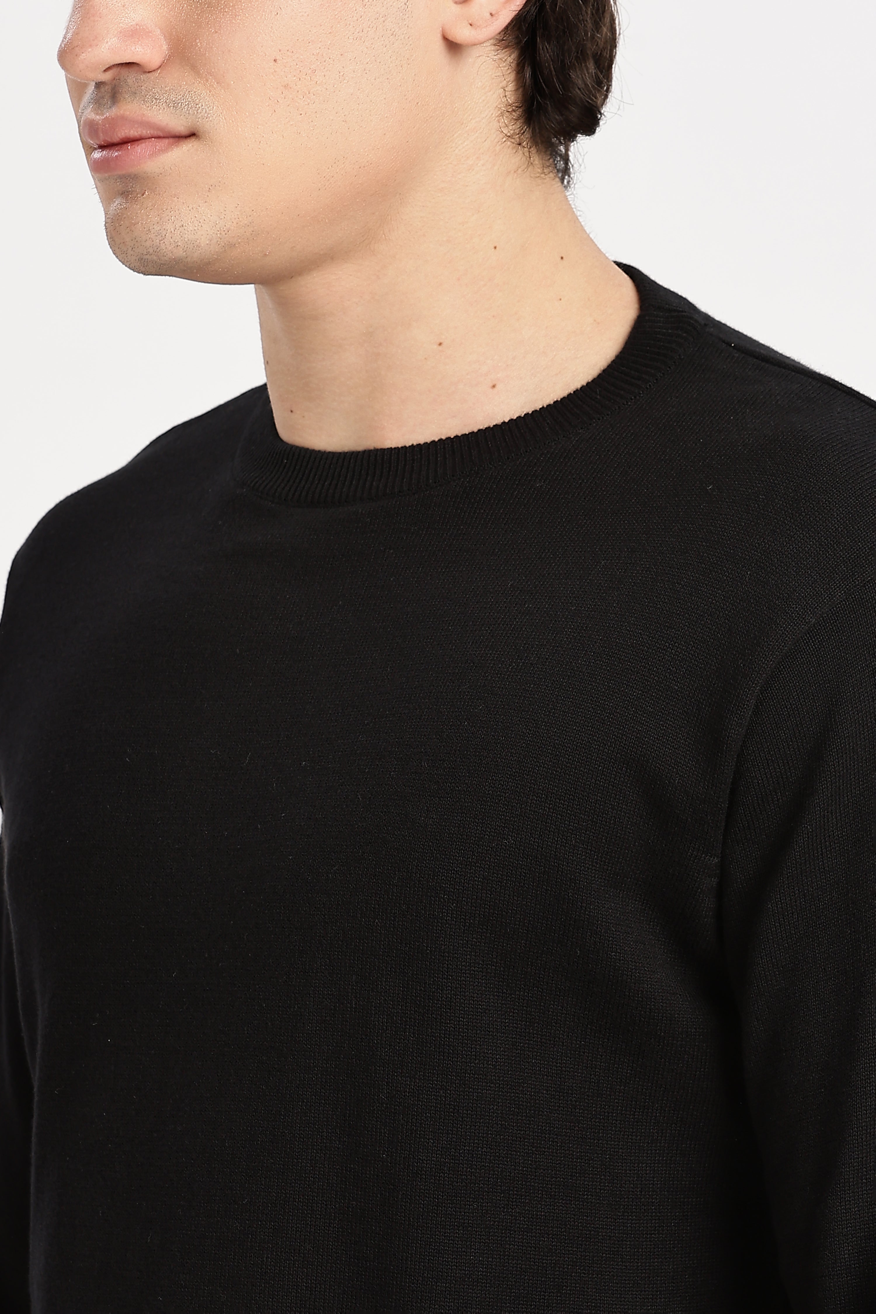 The Essential Crewneck Jumper in Black