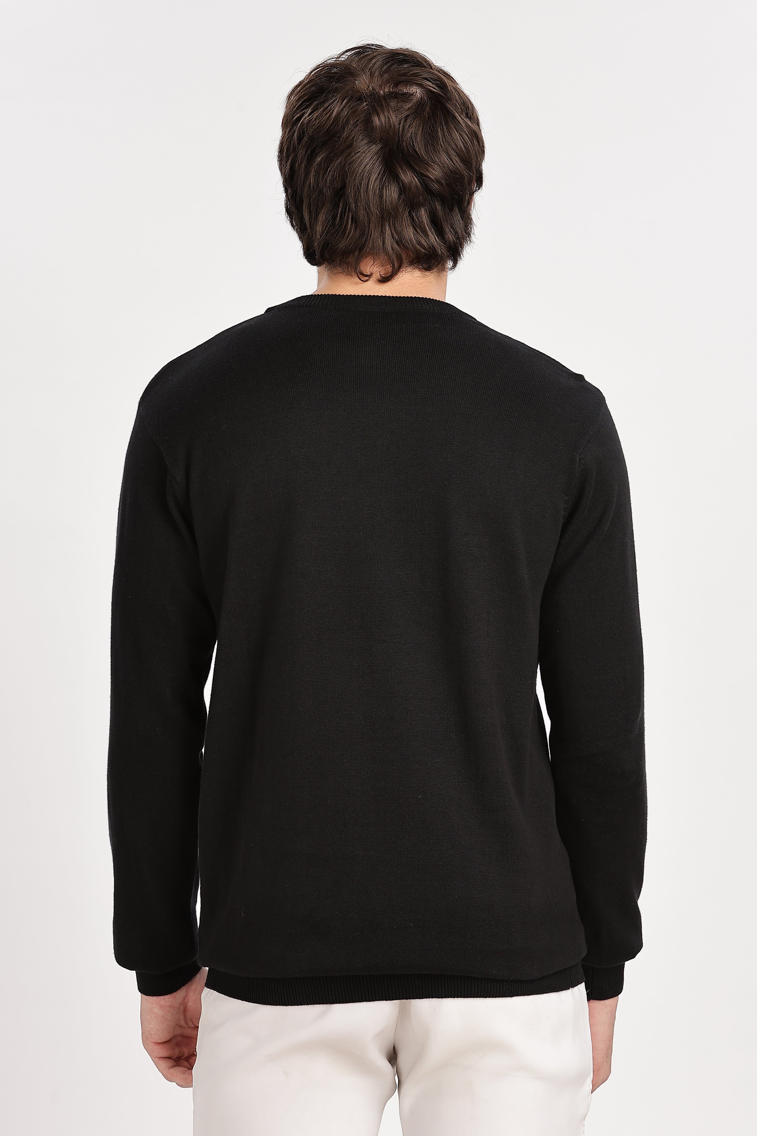 The Essential Crewneck Jumper in Black