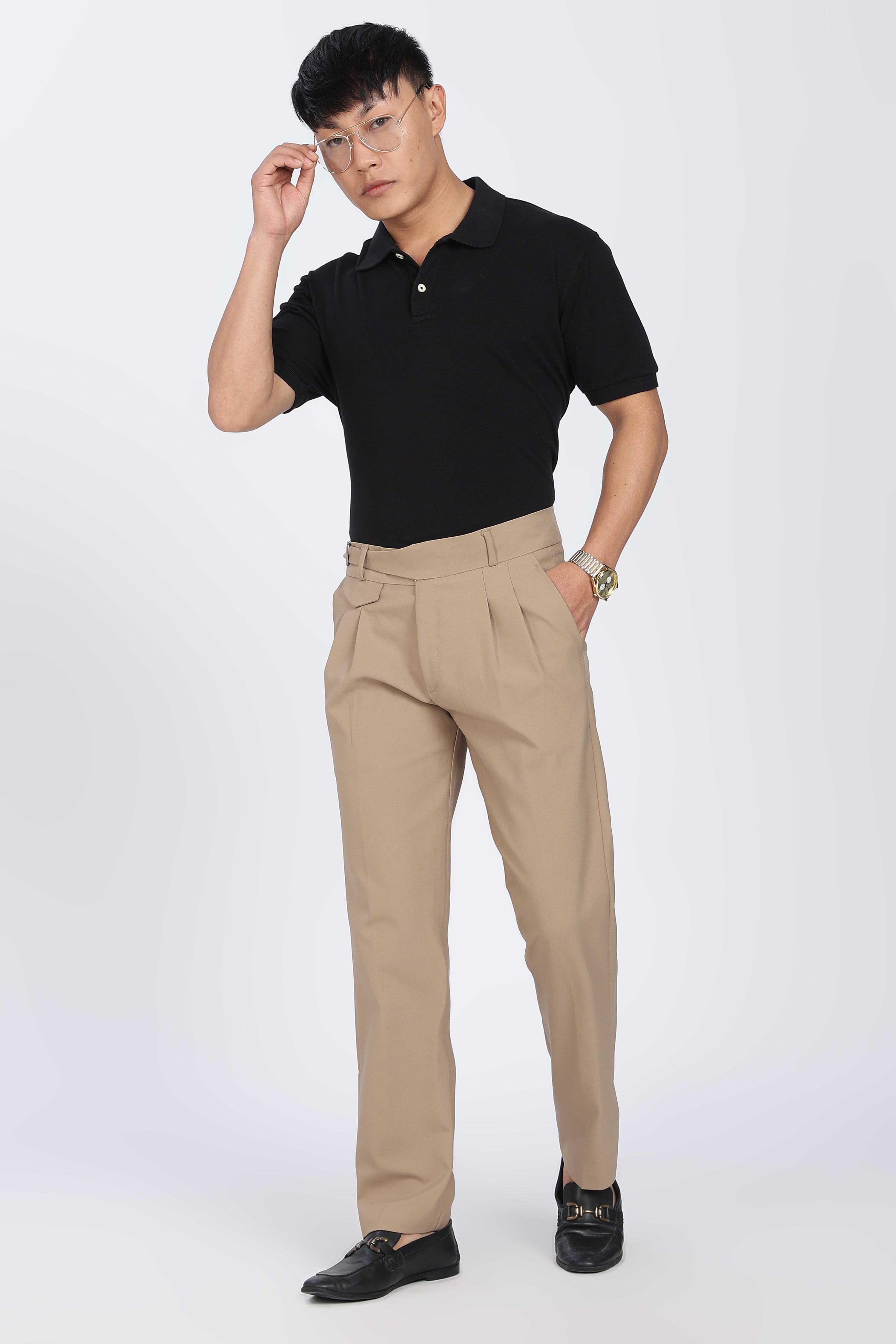 Single Gurkha Tailored Pants – Brown