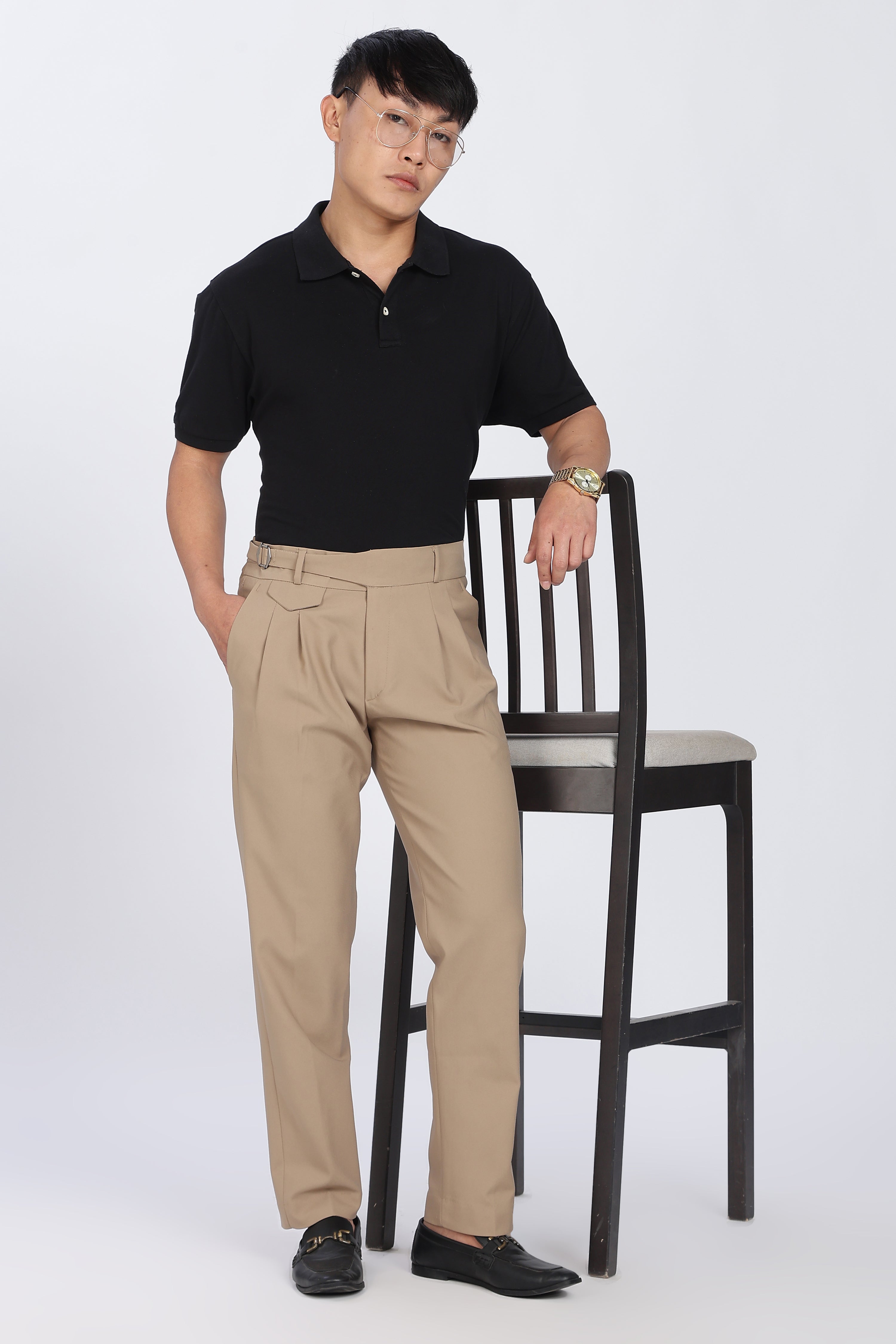 Single Gurkha Tailored Pants – Brown