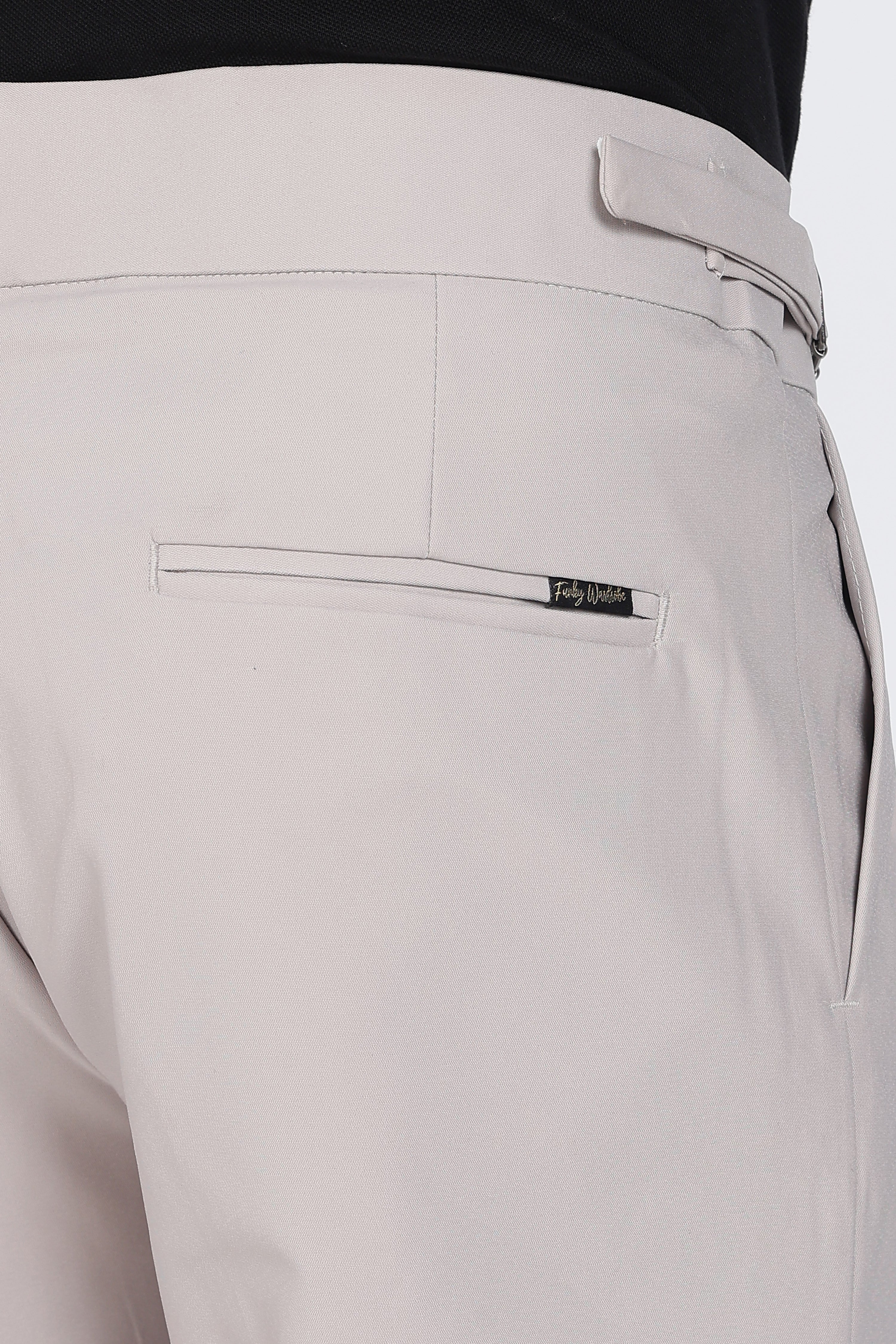 Single Gurkha Tailored Pants – Light Grey