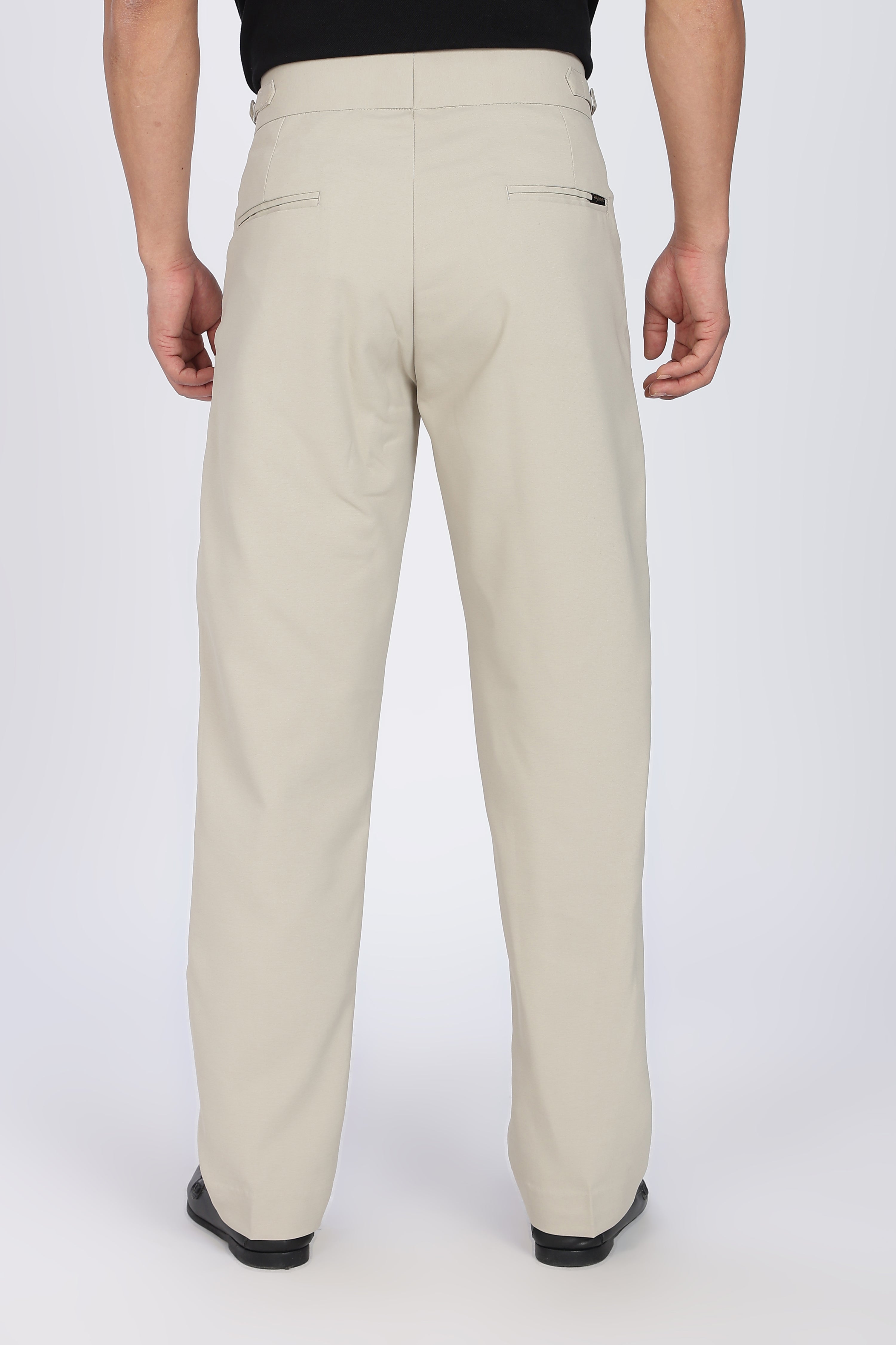 Double Gurkha Tailored Pants – Cream