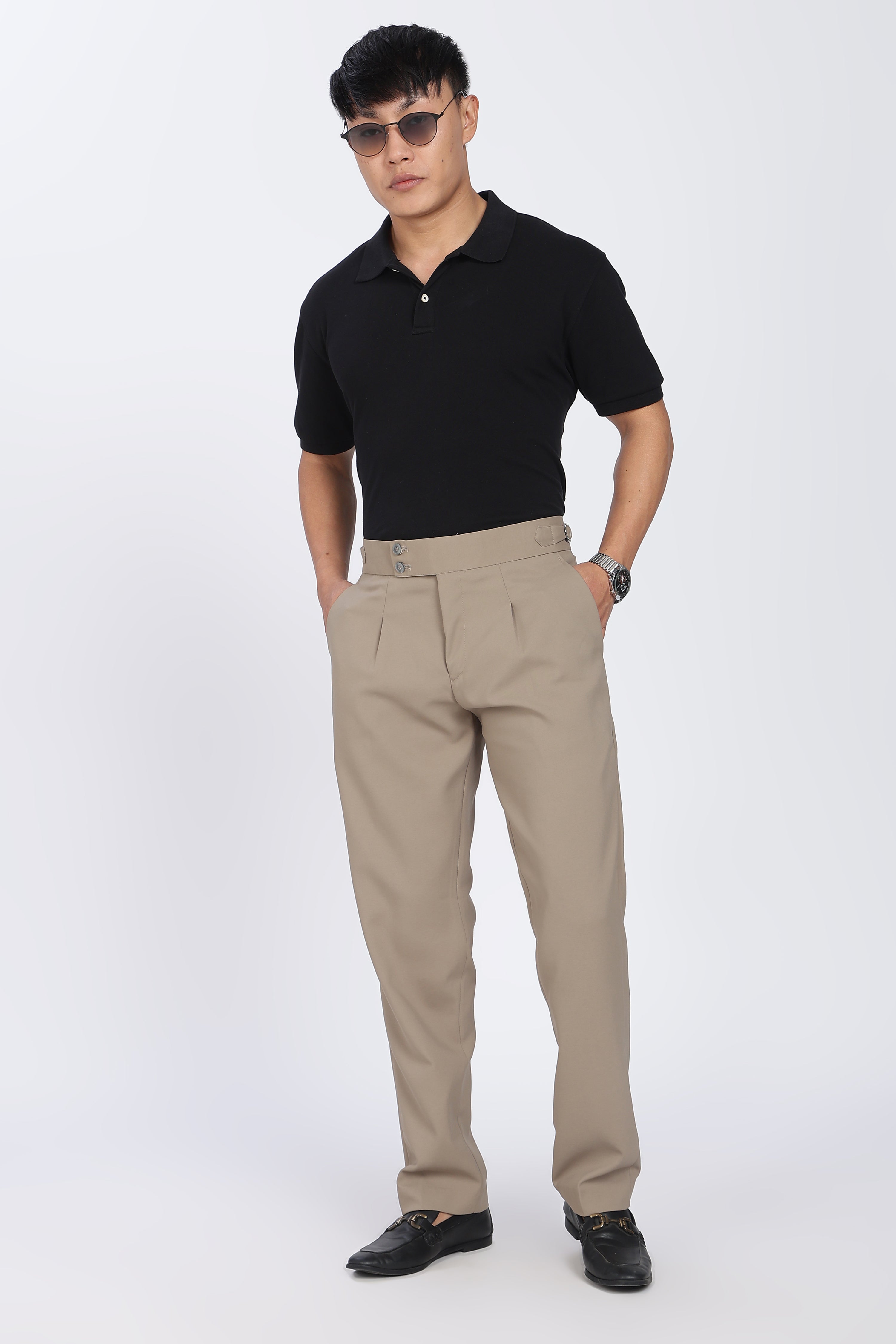 Double Gurkha Tailored Pants – Khaki