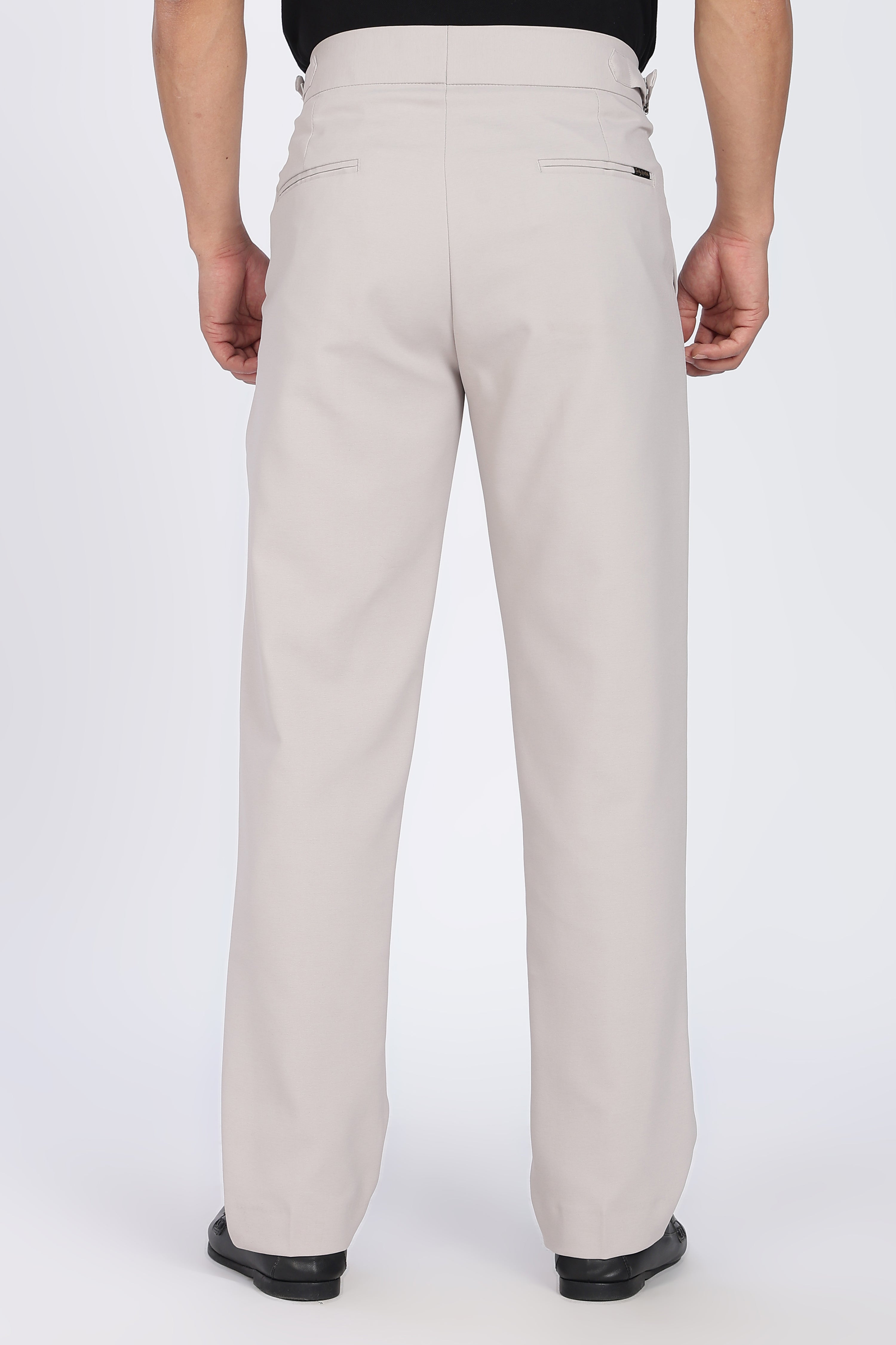 Double Gurkha Tailored Pants – Light Grey