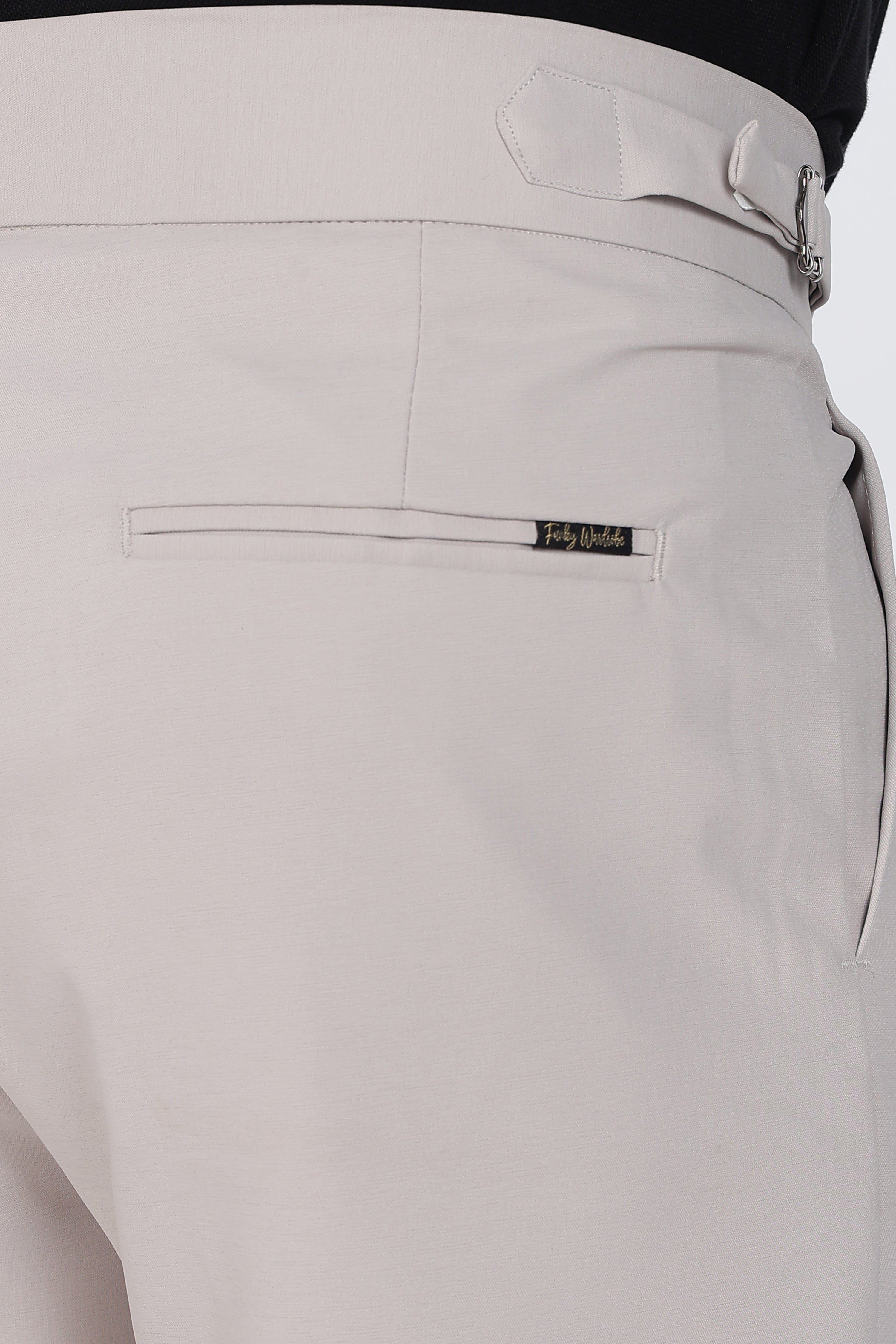 Double Gurkha Tailored Pants – Light Grey