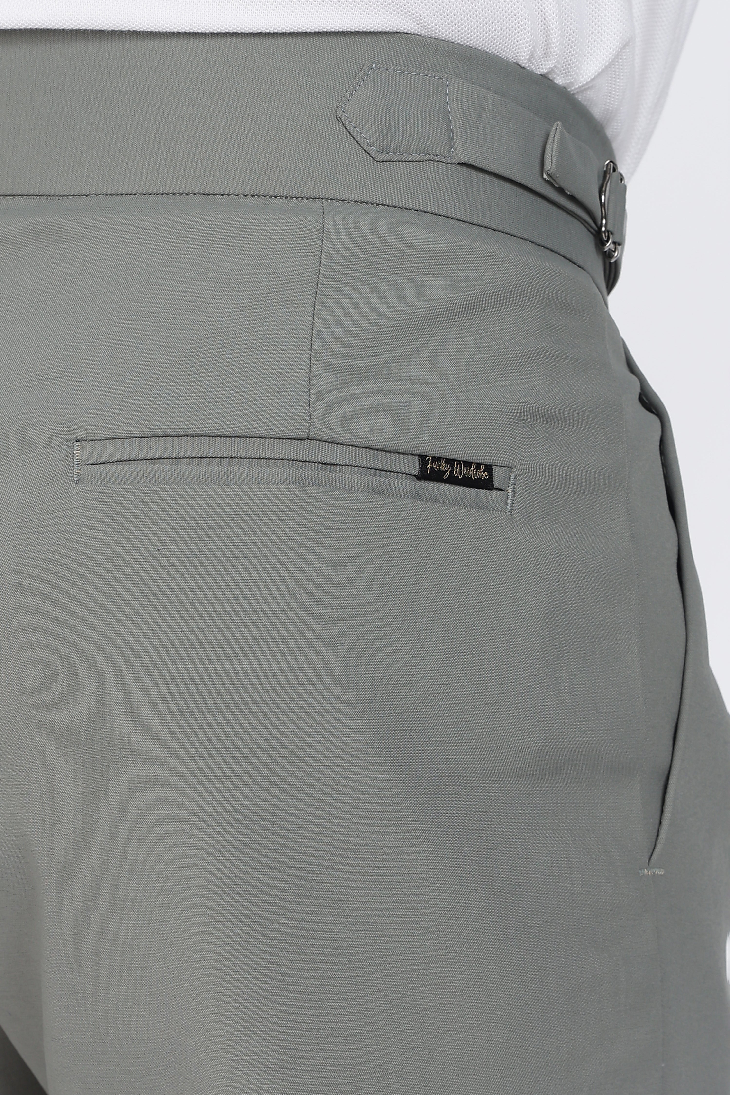 Double Gurkha Tailored Pants – Sage Green