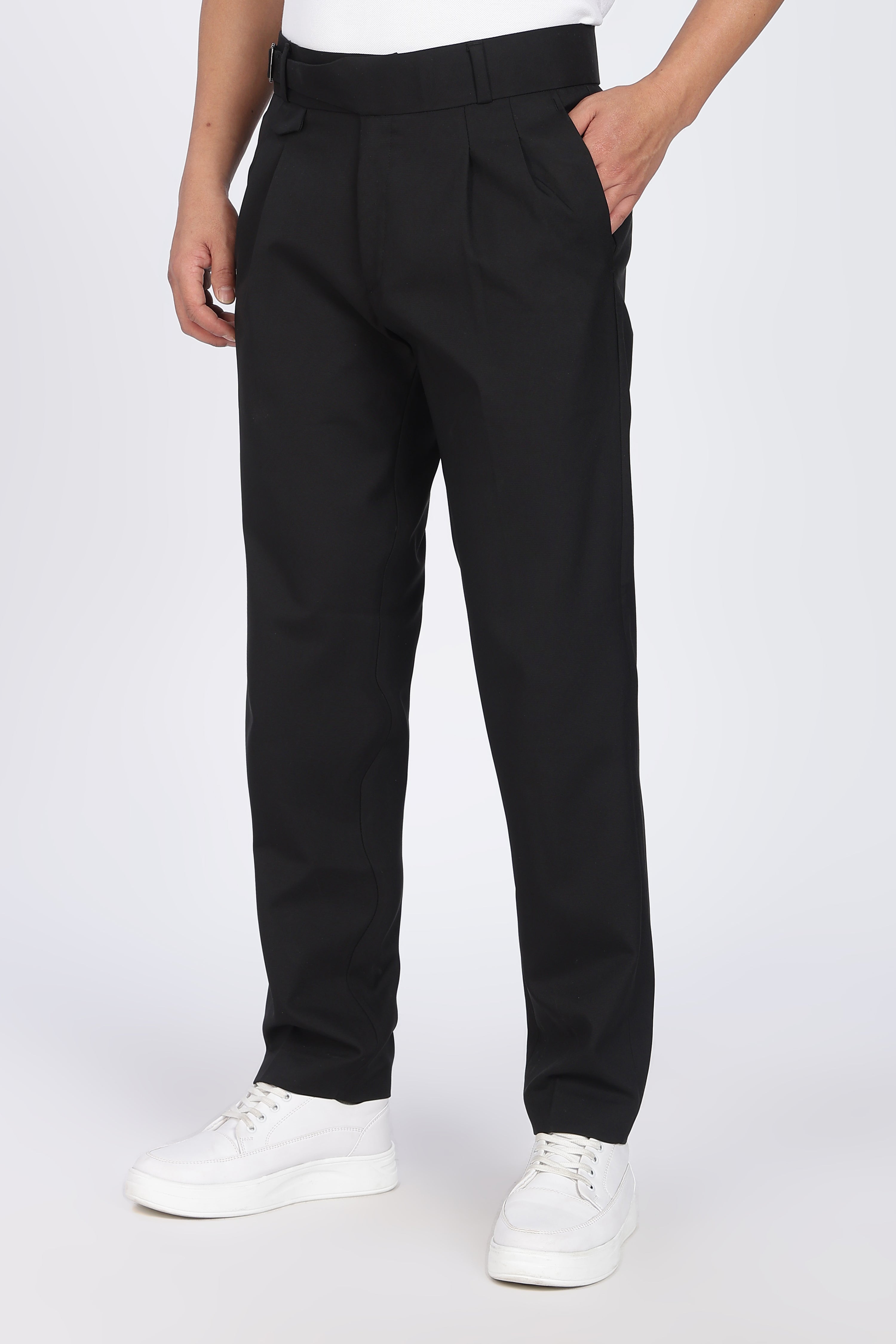 Single Gurkha Tailored Pants – Black