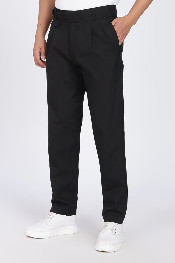 Single Gurkha Tailored Pants – Black