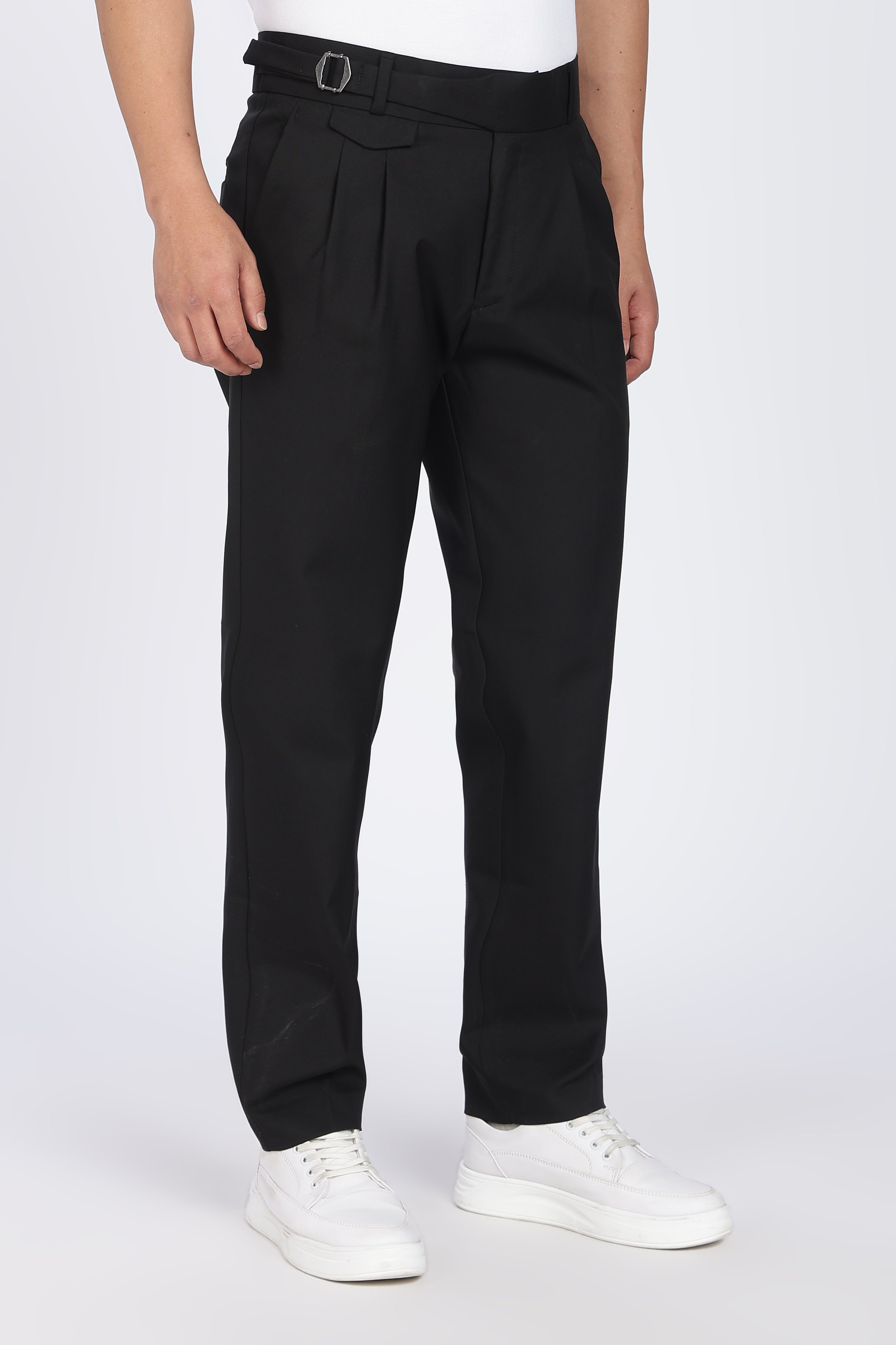 Single Gurkha Tailored Pants – Black