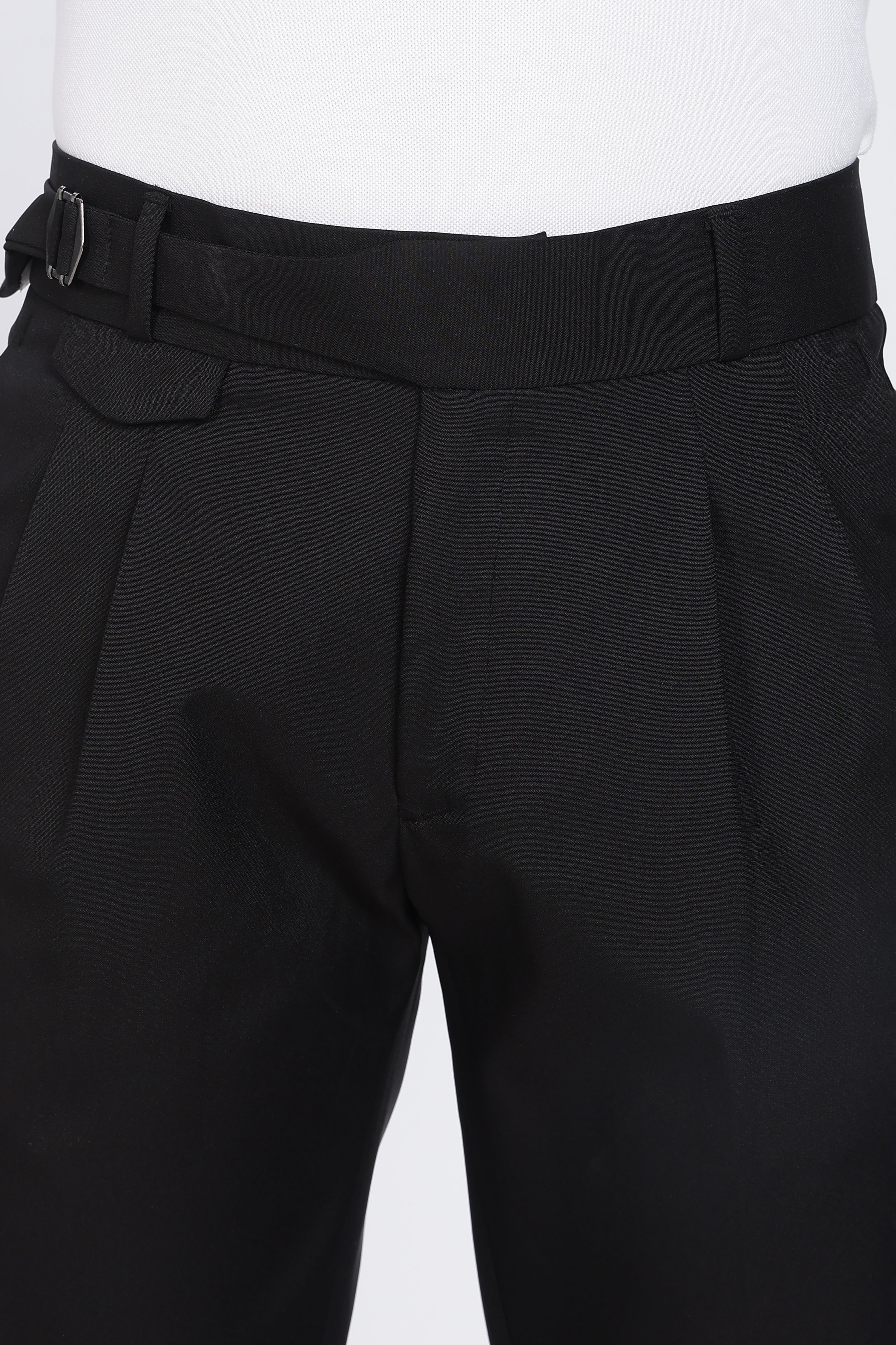 Single Gurkha Tailored Pants – Black