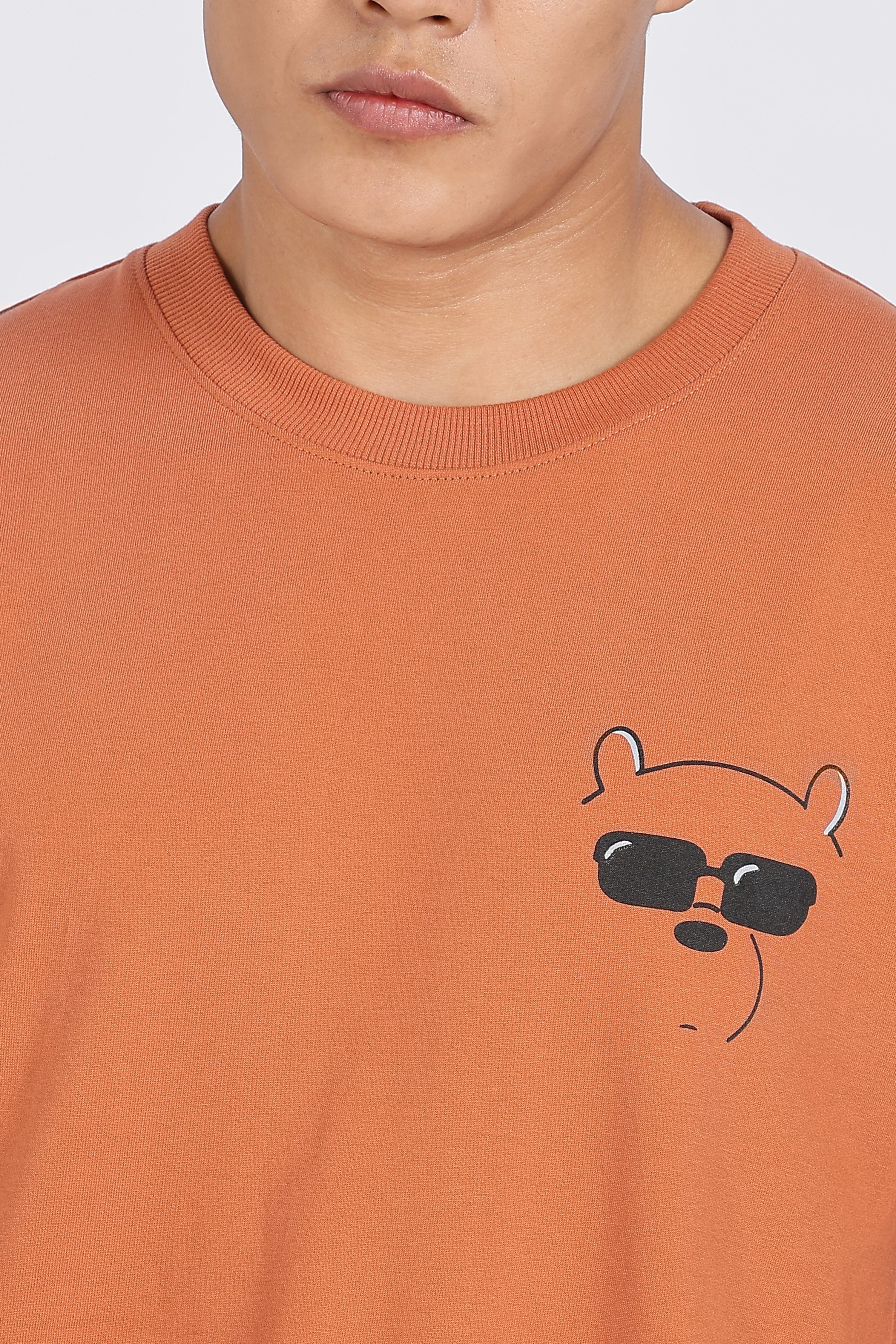 Inner Peace Orange Drop Shoulder T-Shirt