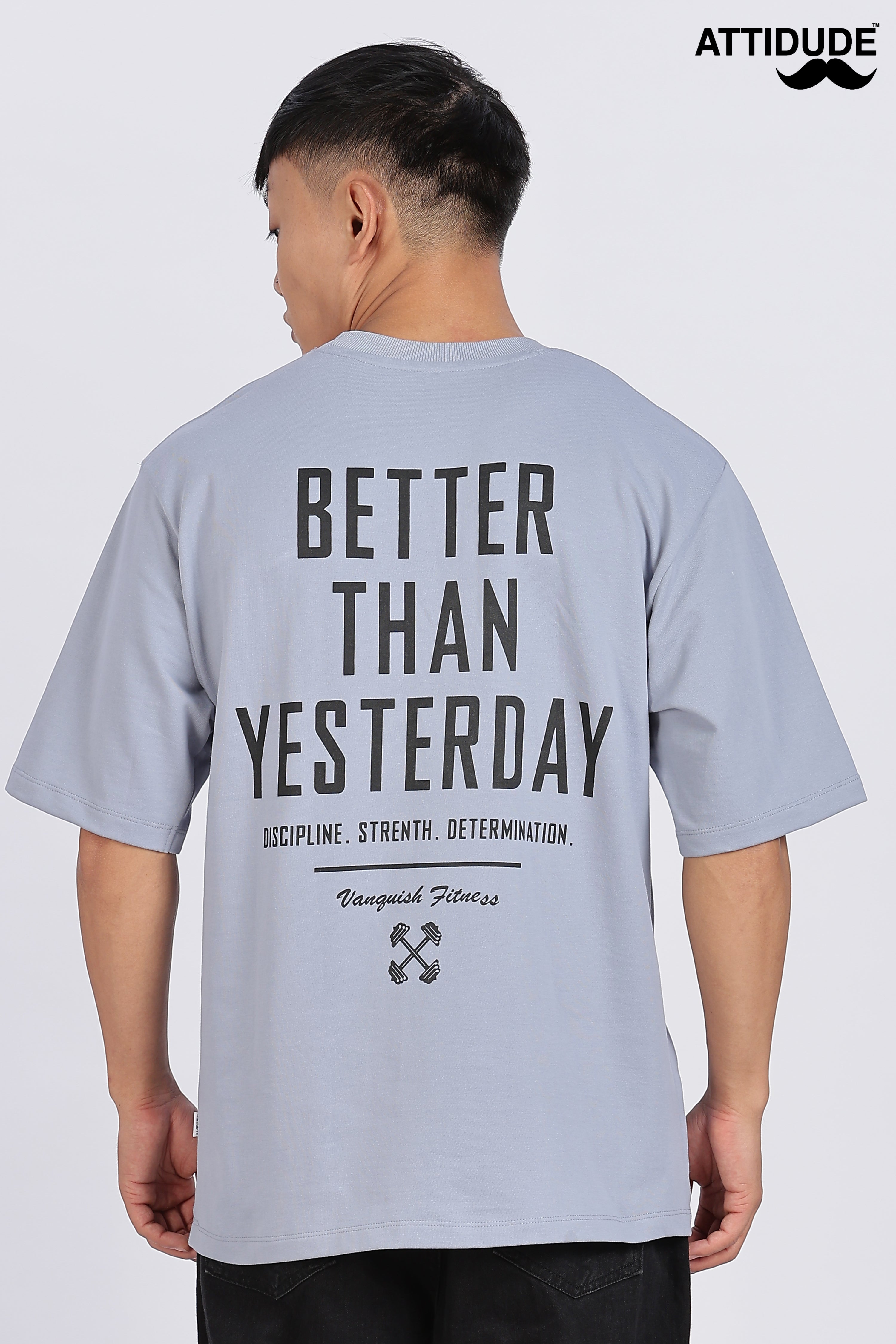 Gymvampyr Ash Blue Drop Shoulder T-Shirt