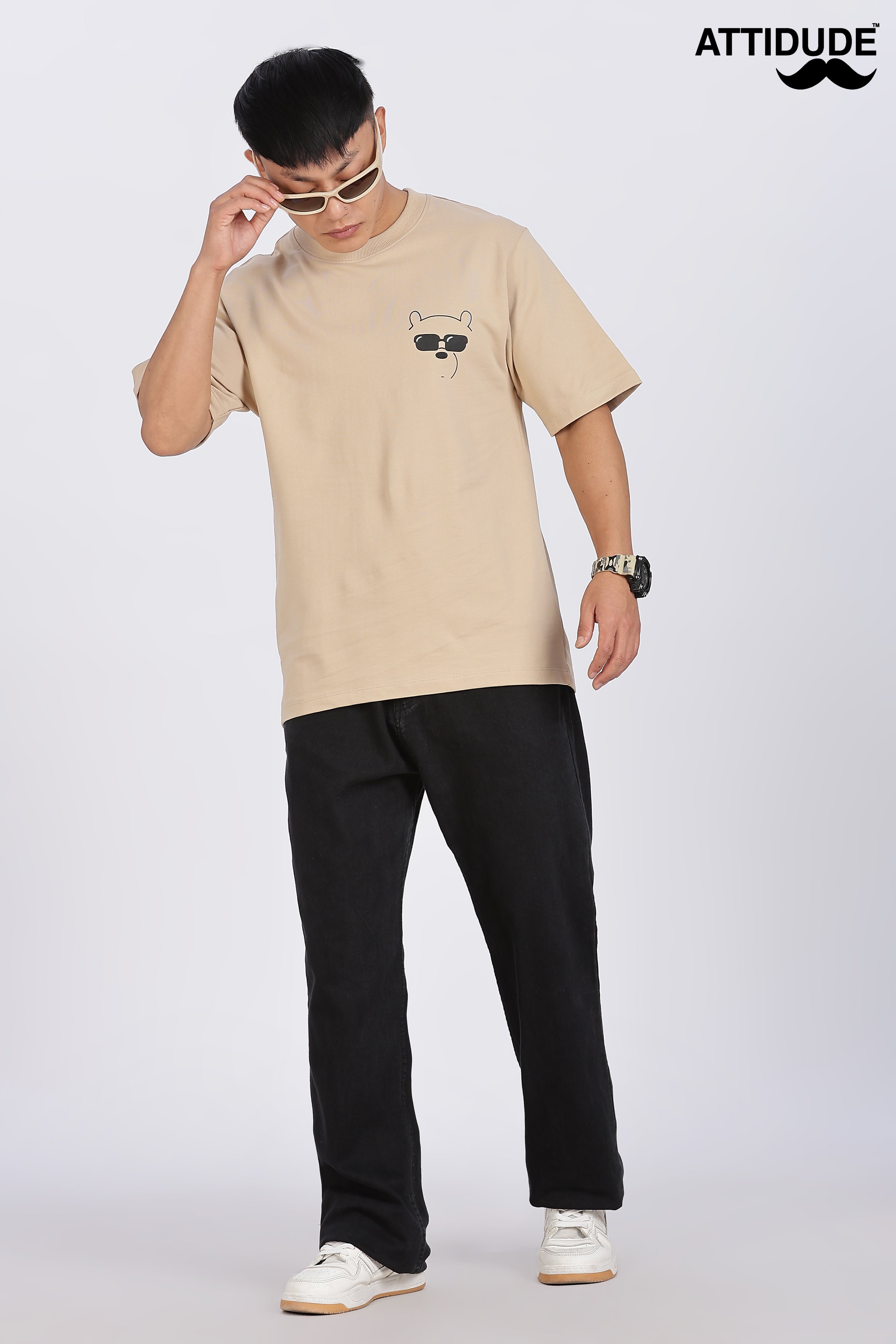 Inner Peace Sandal Drop Shoulder T-Shirt